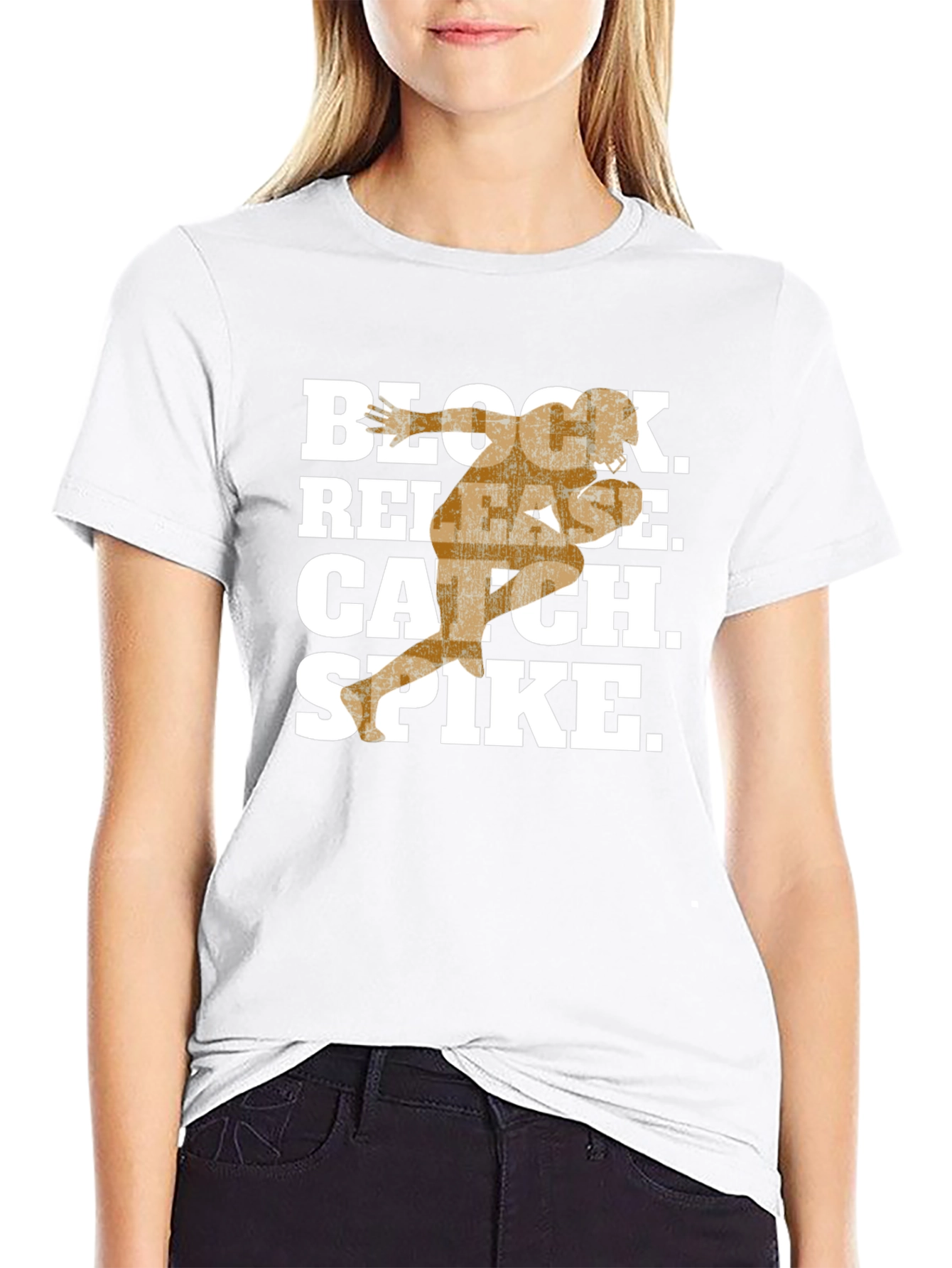 Volleyball Graphic Tee - Block Release Catch Spike