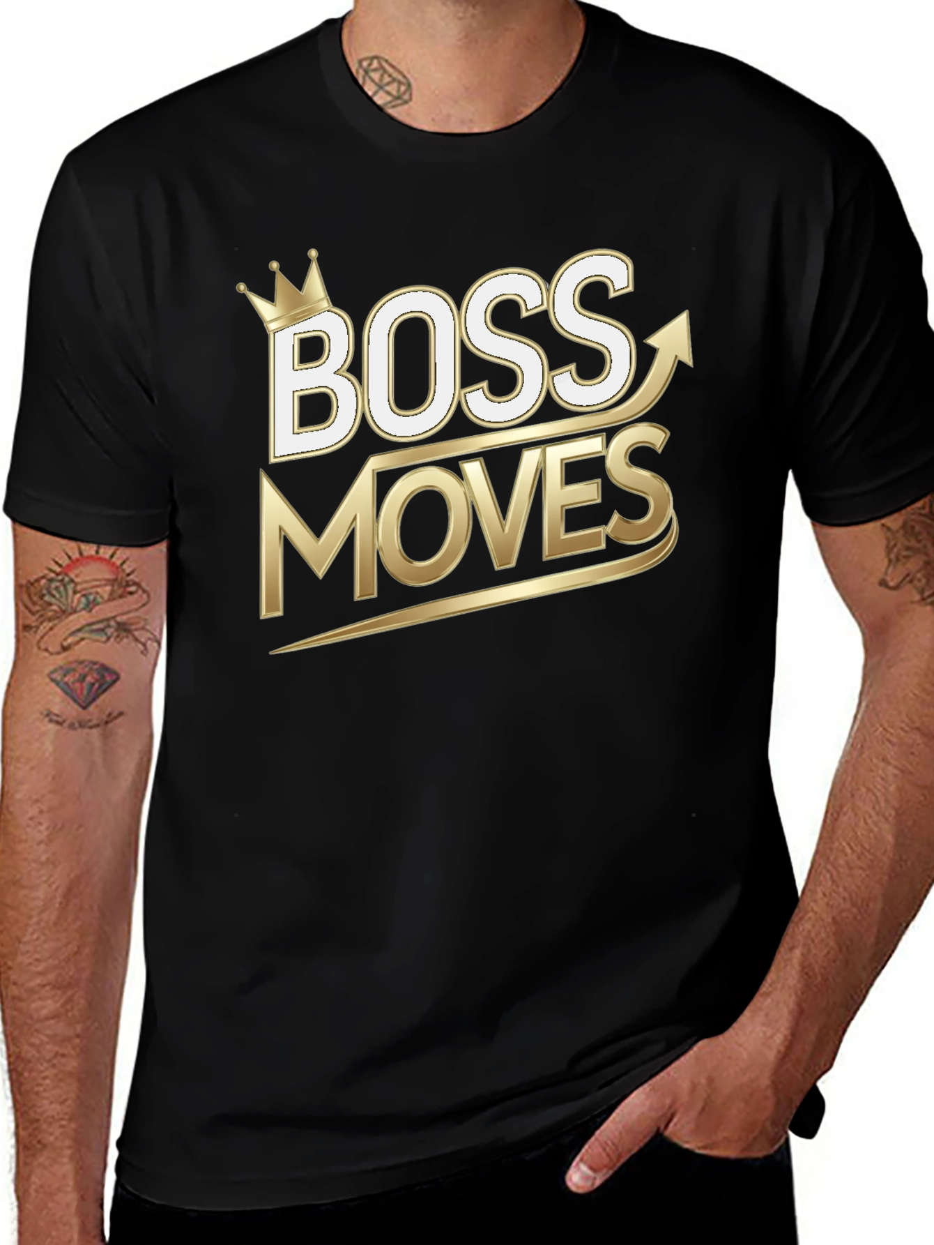 Boss Moves Graphic Tee - Black