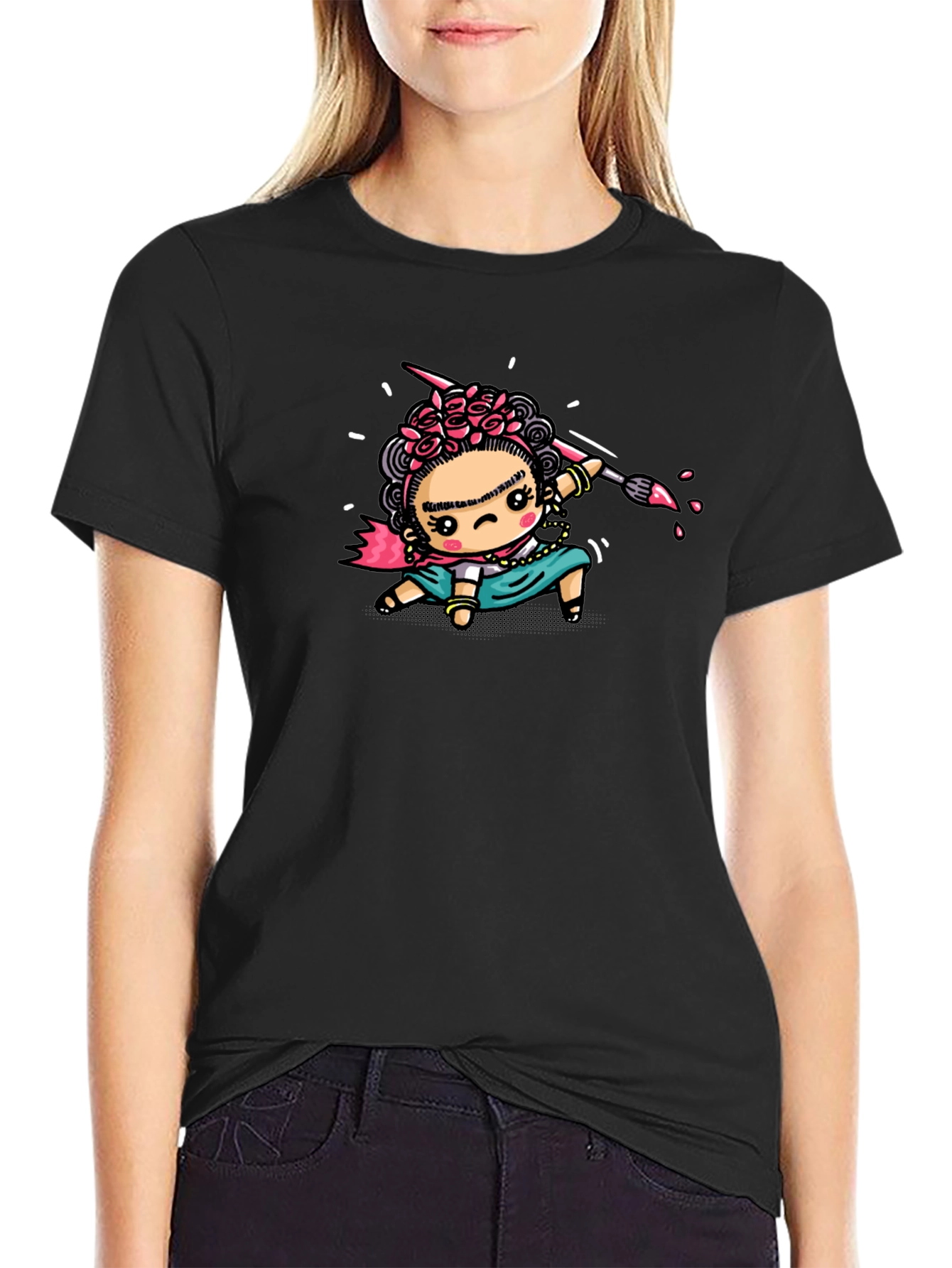 Frida Kahlo Cartoon T-Shirt