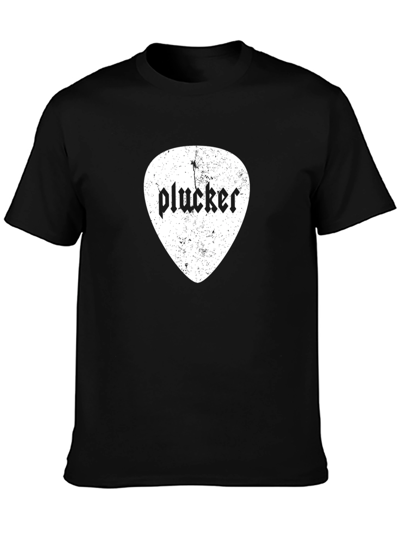 Plucker Guitar Pick Graphic Tee - Black