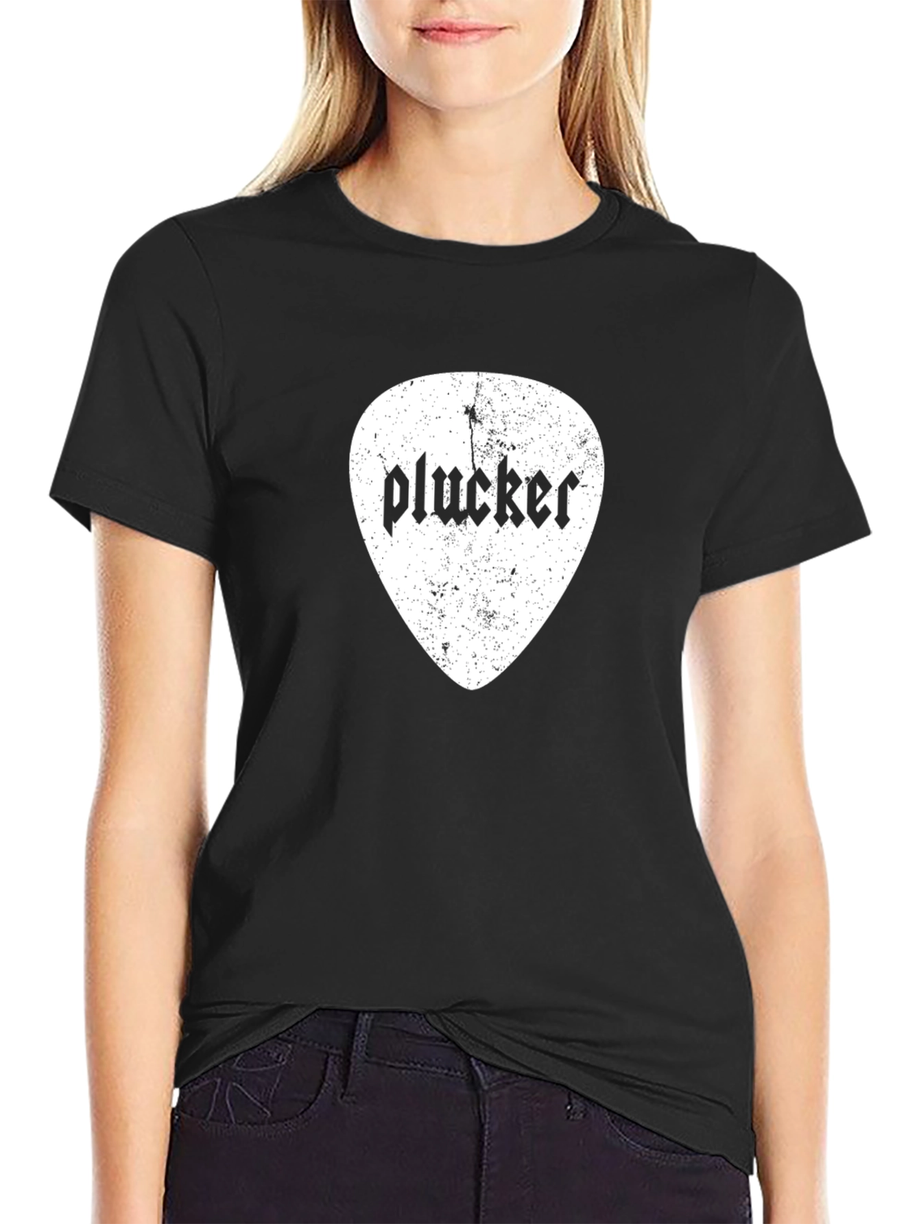 Plucker Guitar Pick Graphic Tee - Black