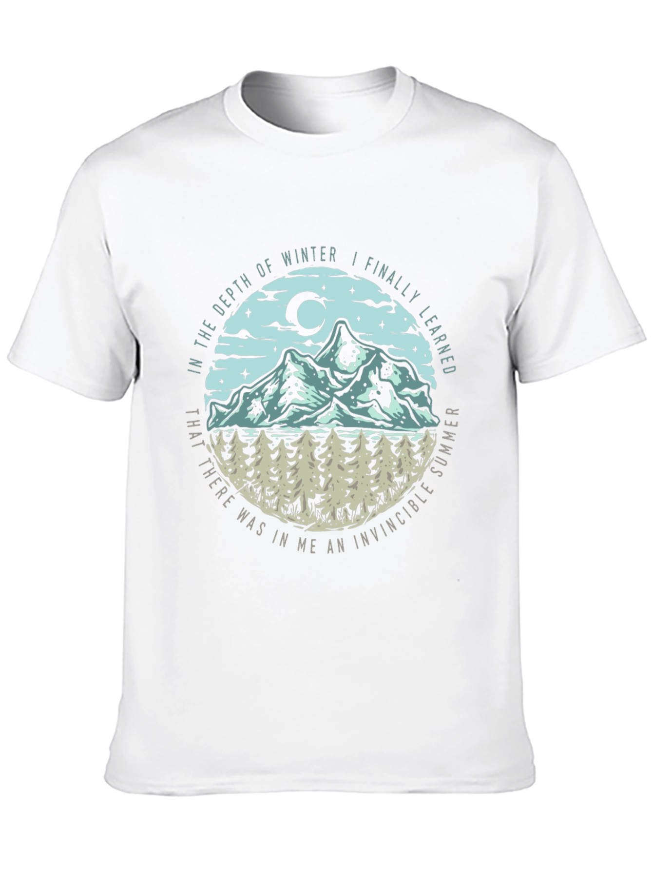 Invincible Summer Mens Graphic Tee - Nature Inspired