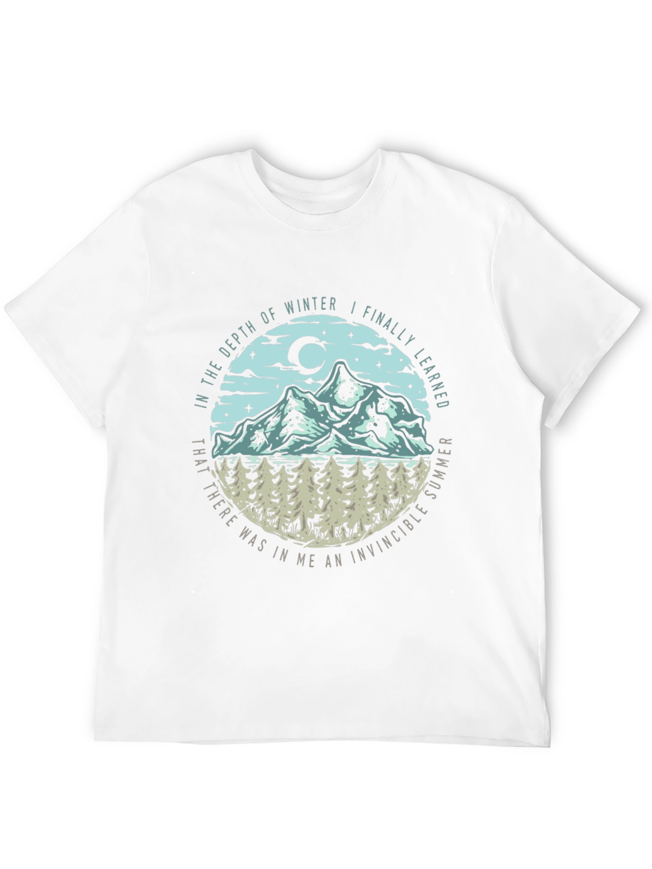 Invincible Summer Mens Graphic Tee - Nature Inspired