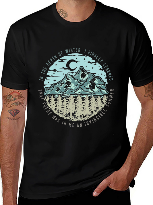 Invincible Summer Mens Graphic Tee - Nature Inspired