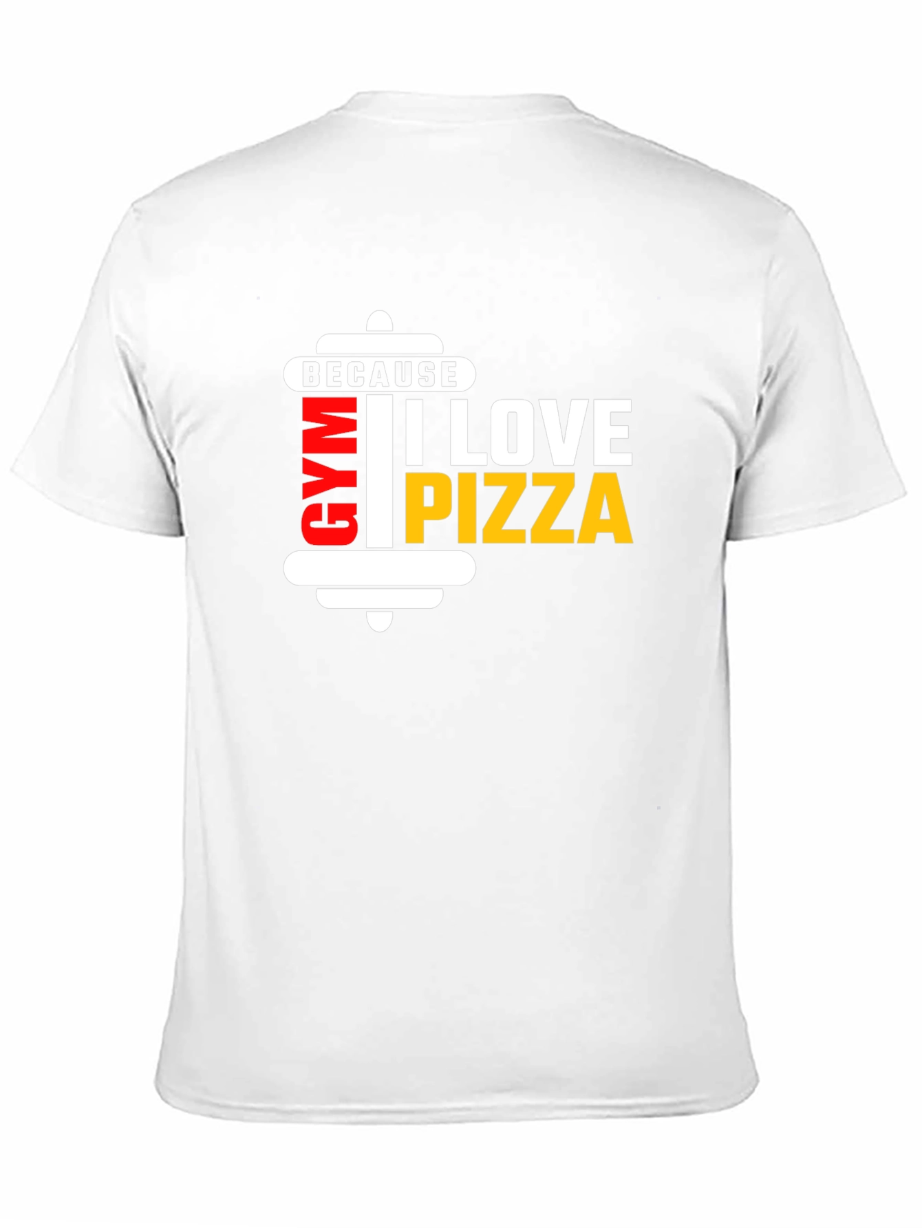 Gym and Pizza Lovers Black T-Shirt