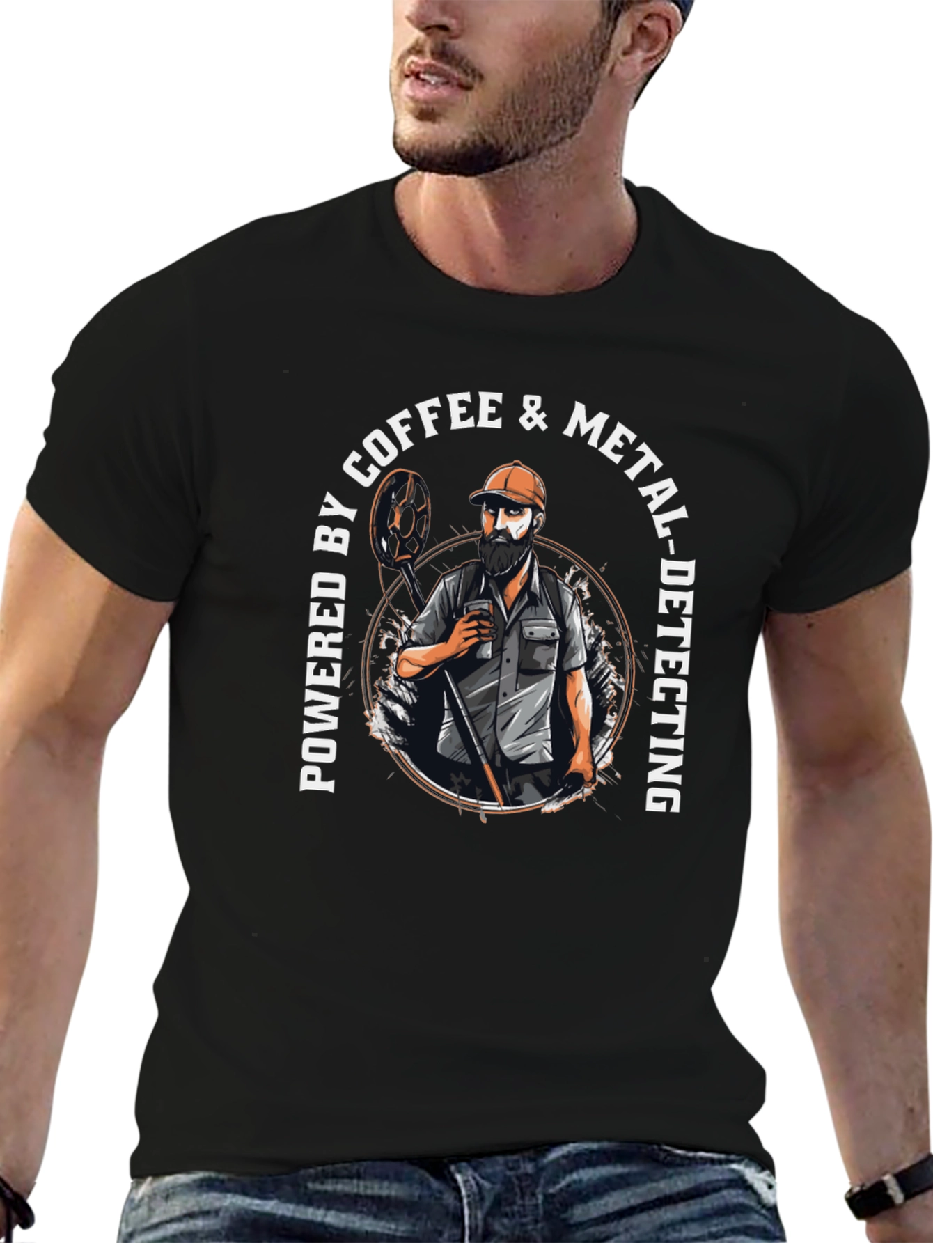 Coffee & Metal Detecting T-Shirt