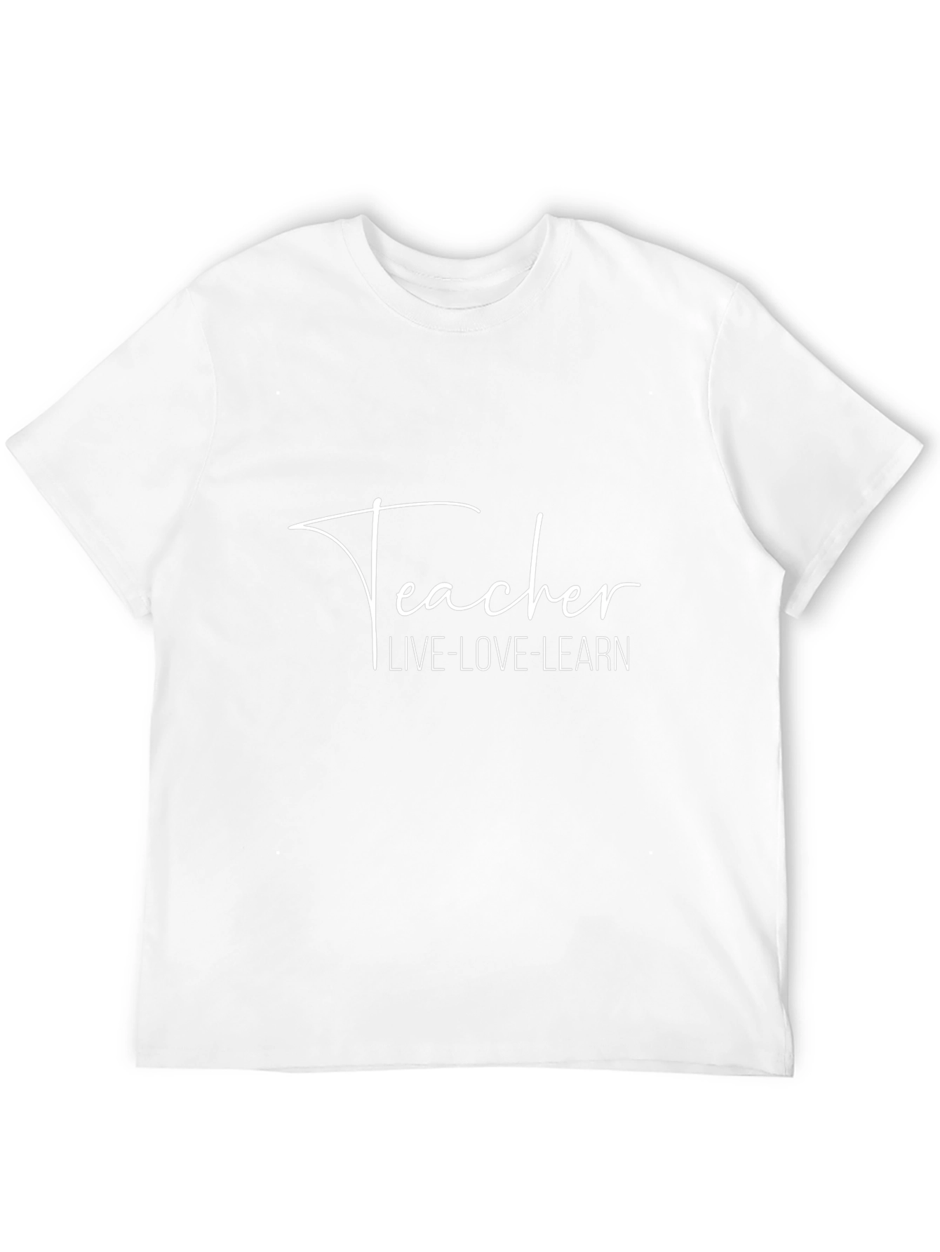 Teacher Live Love Learn Black T-Shirt