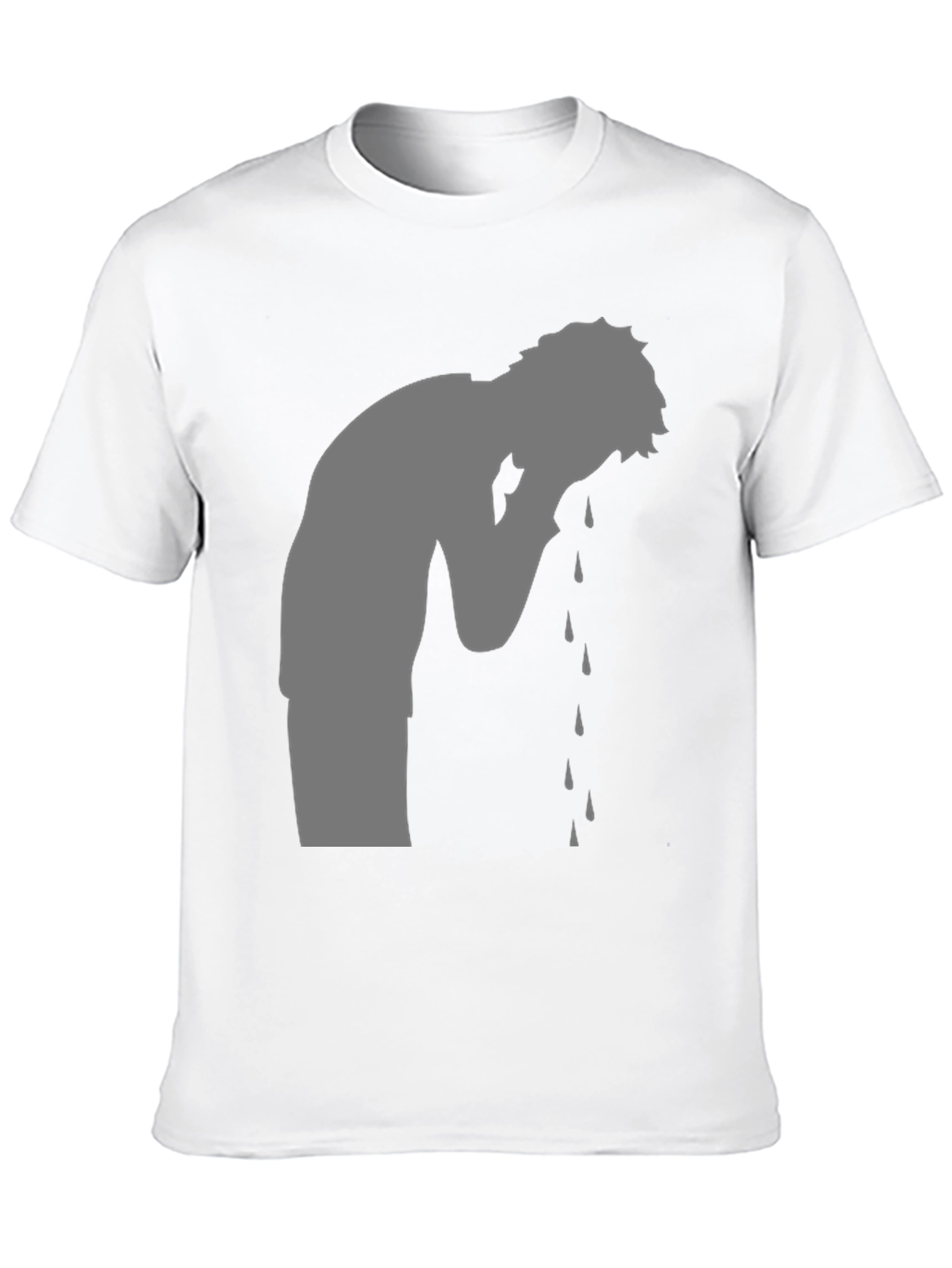 Emotional Silhouette T-Shirt - Black