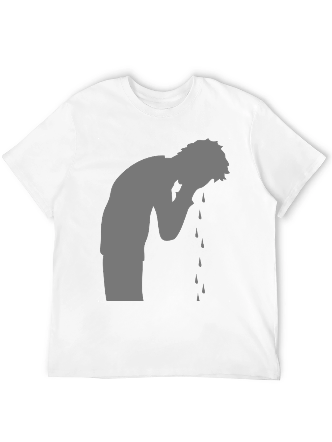 Emotional Silhouette T-Shirt - Black