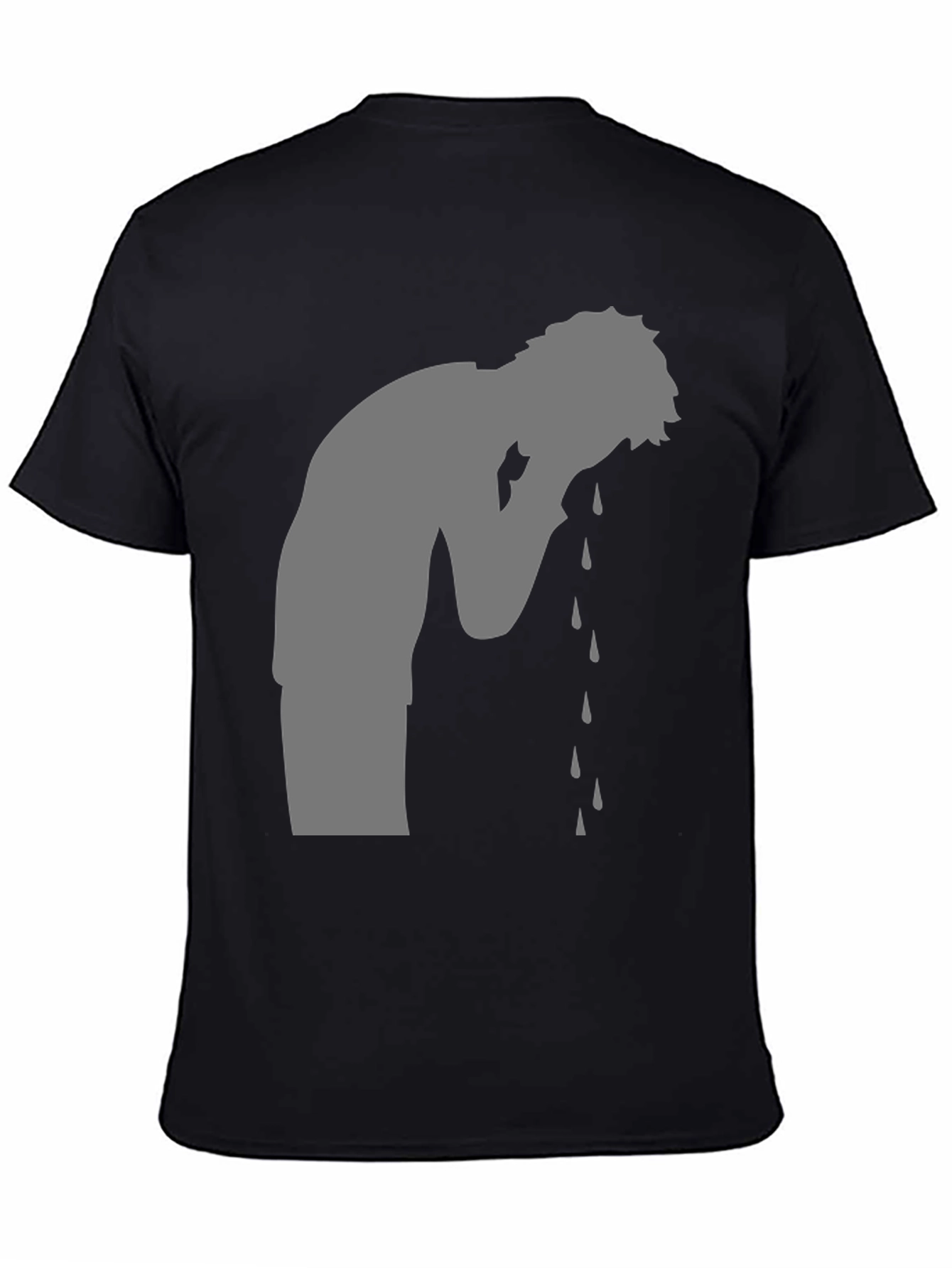 Emotional Silhouette T-Shirt - Black