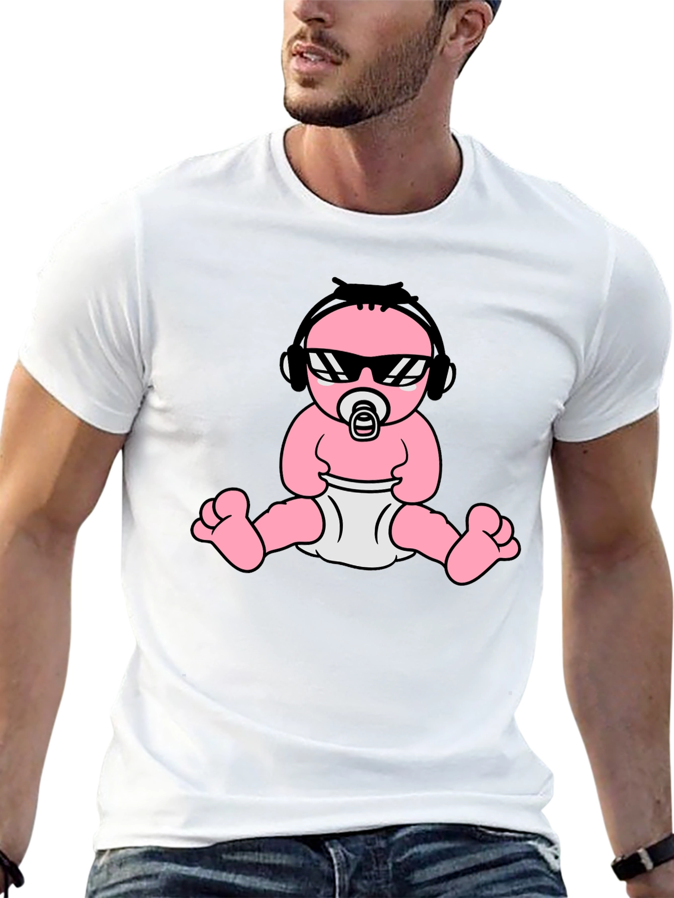 Cool Baby Graphic Tee - Black