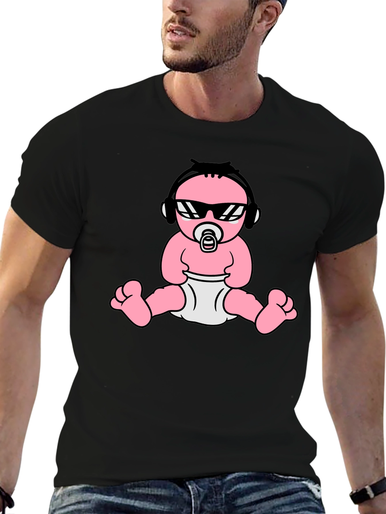 Cool Baby Graphic Tee - Black