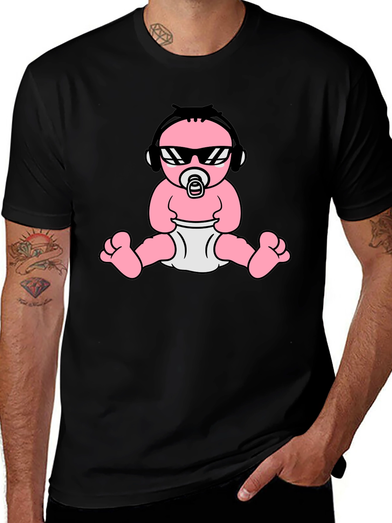 Cool Baby Graphic Tee - Black
