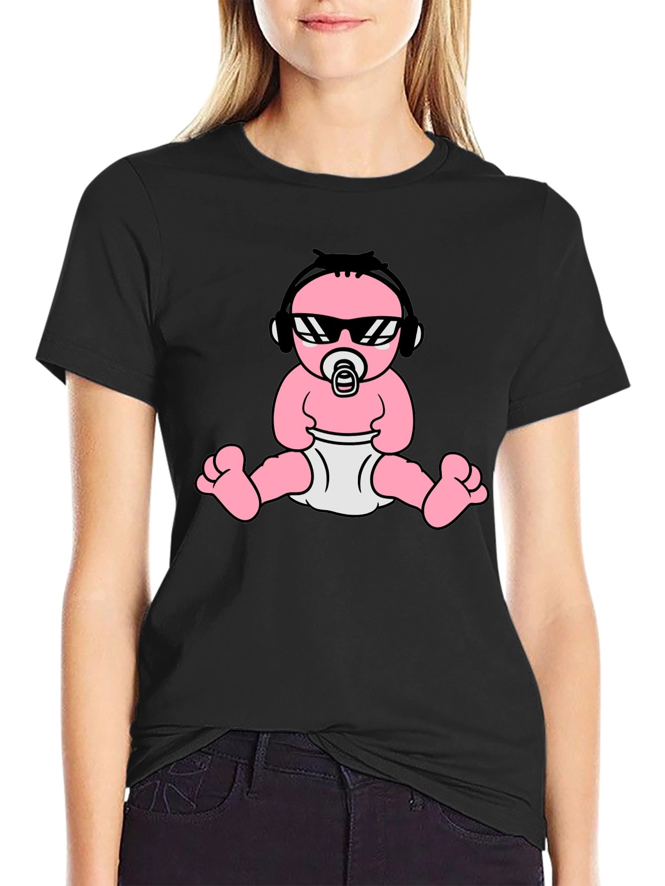 Cool Baby Graphic Tee - Black