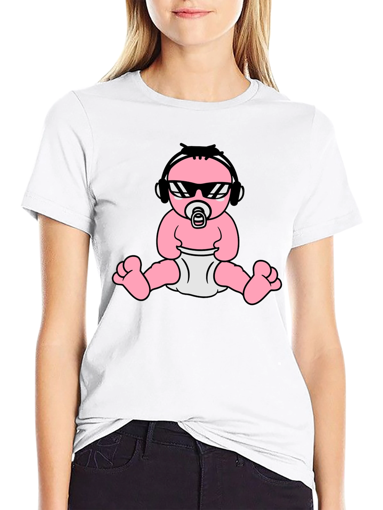 Cool Baby Graphic Tee - Black