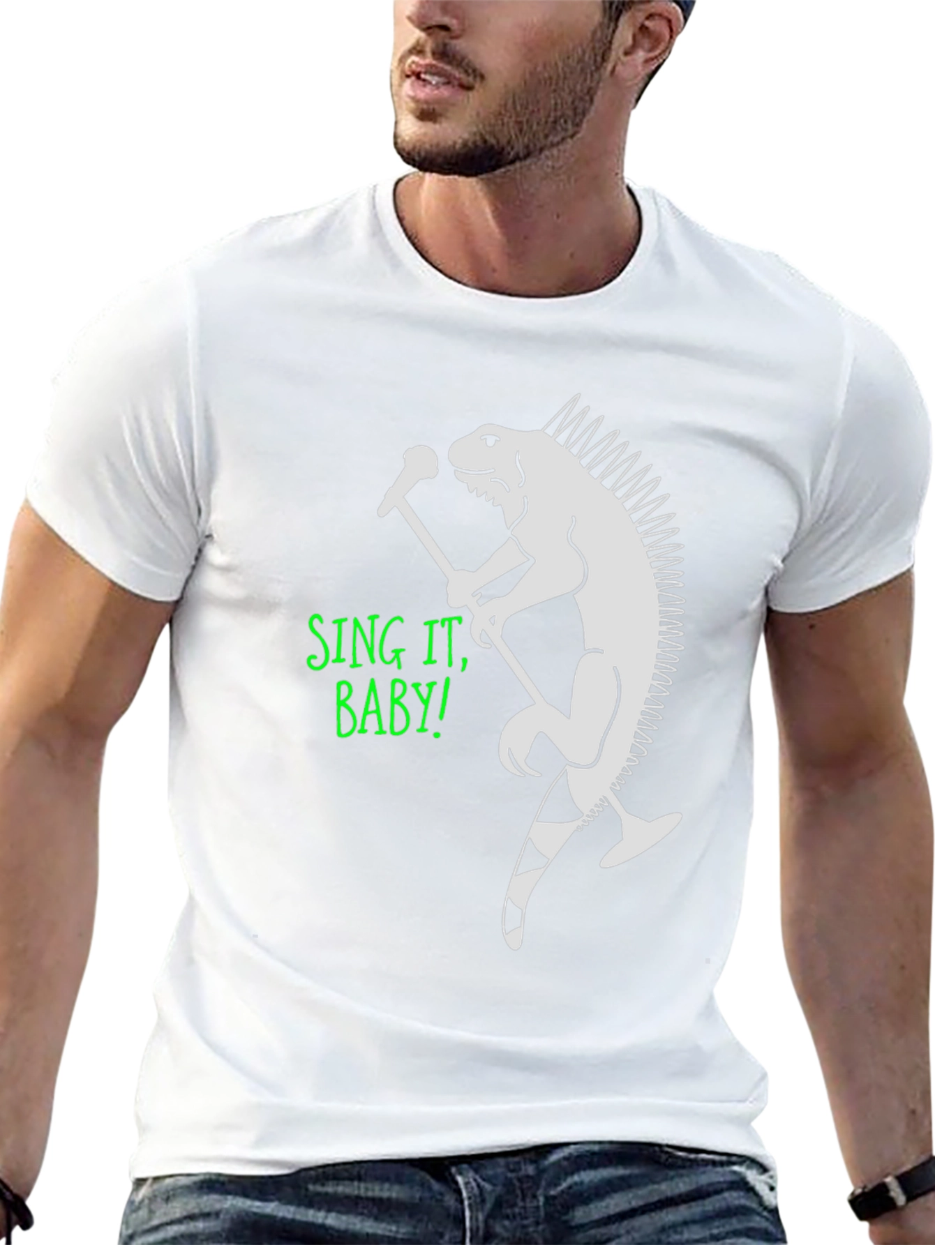Sing It Baby! Lizard Rocker Tee