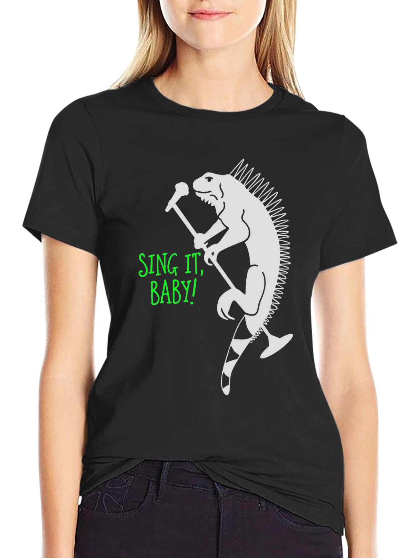 Sing It Baby! Lizard Rocker Tee