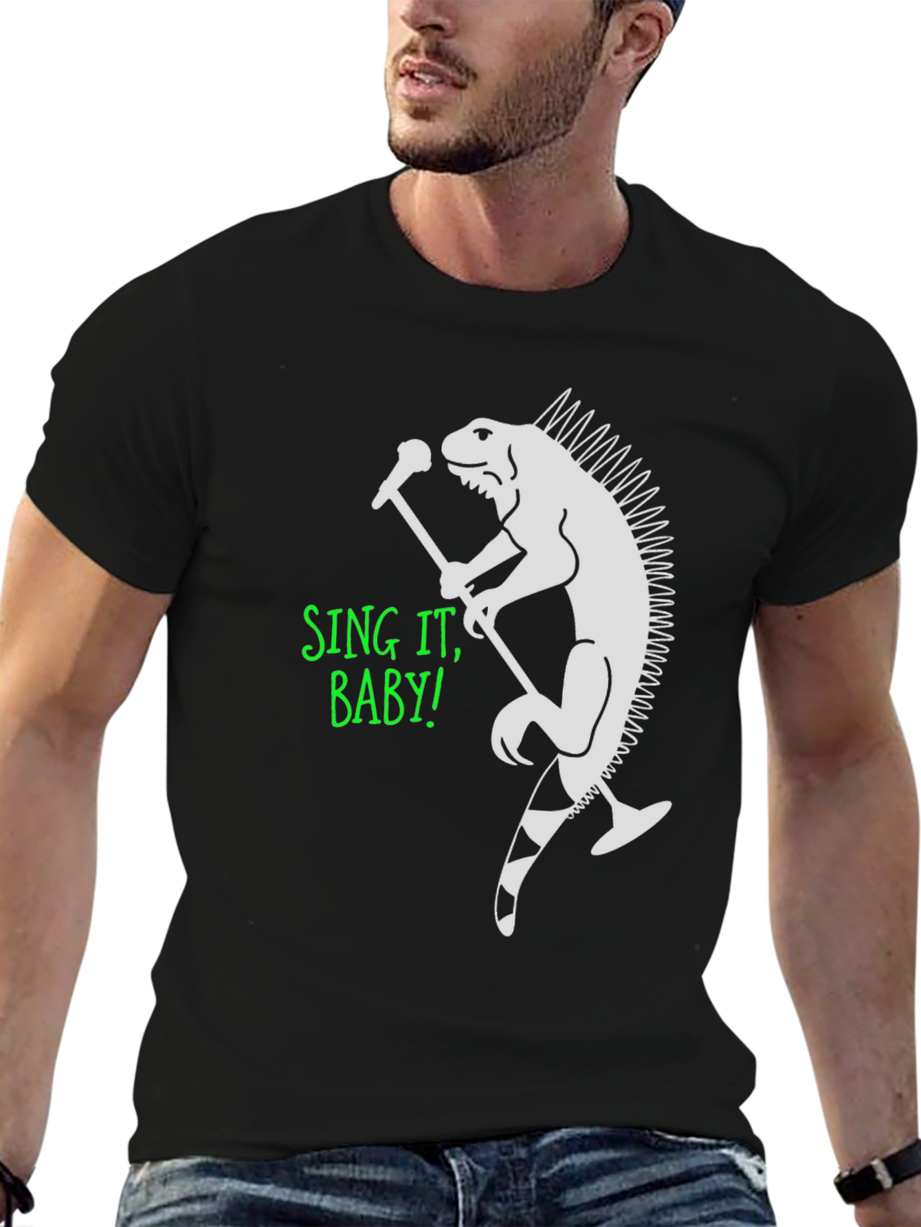 Sing It Baby! Lizard Rocker Tee