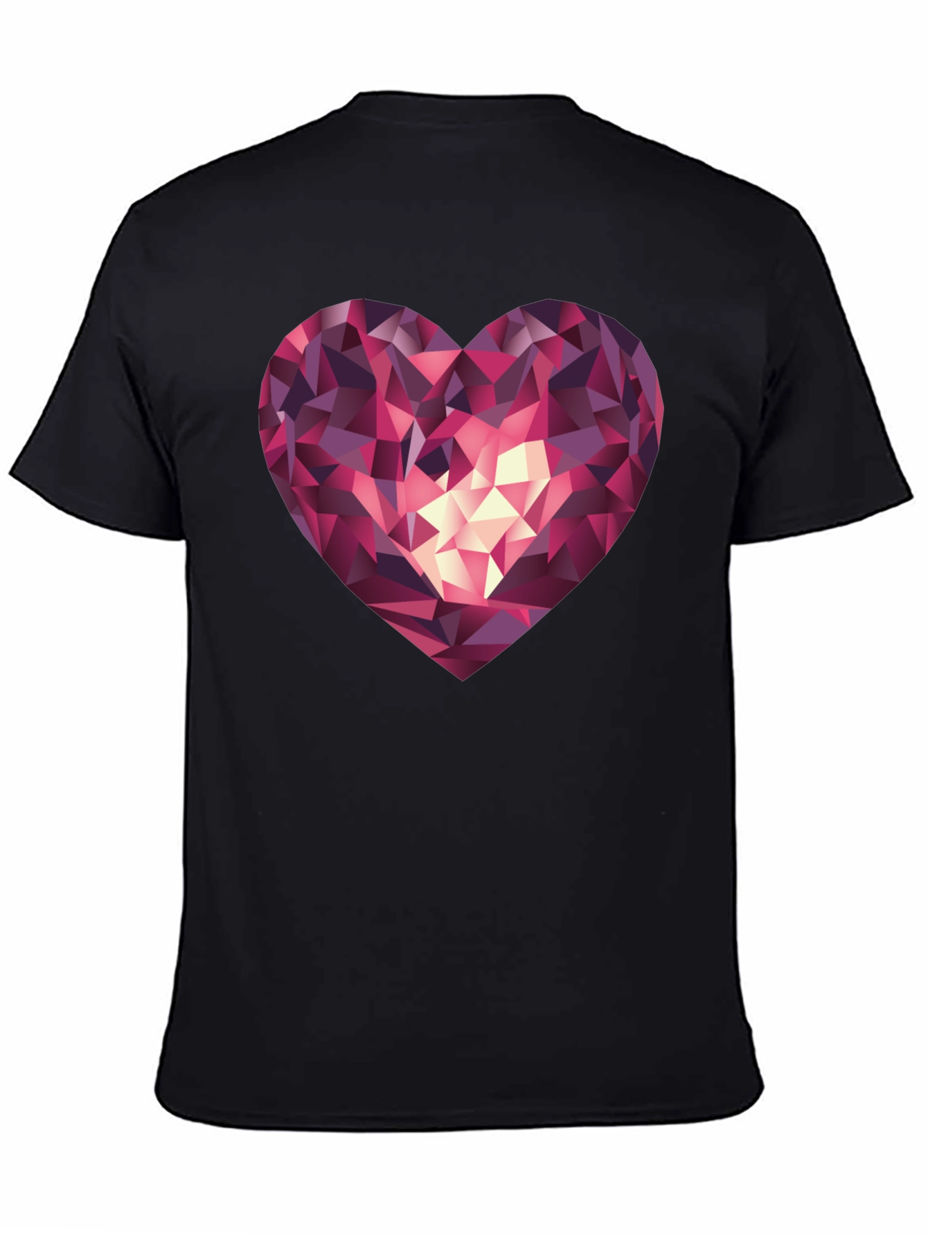 Geometric Heart Graphic Tee - Stylish & Modern
