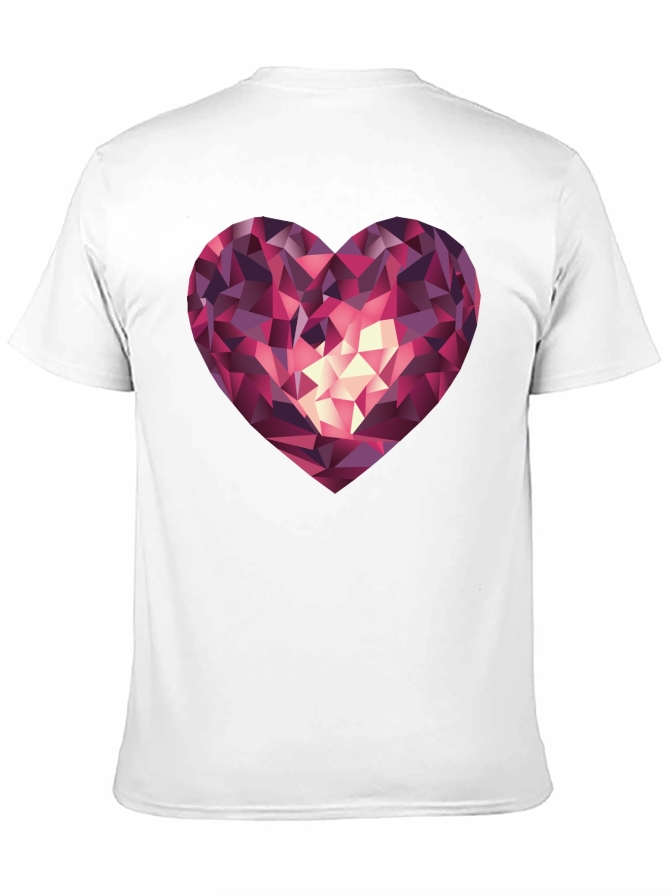 Geometric Heart Graphic Tee - Stylish & Modern