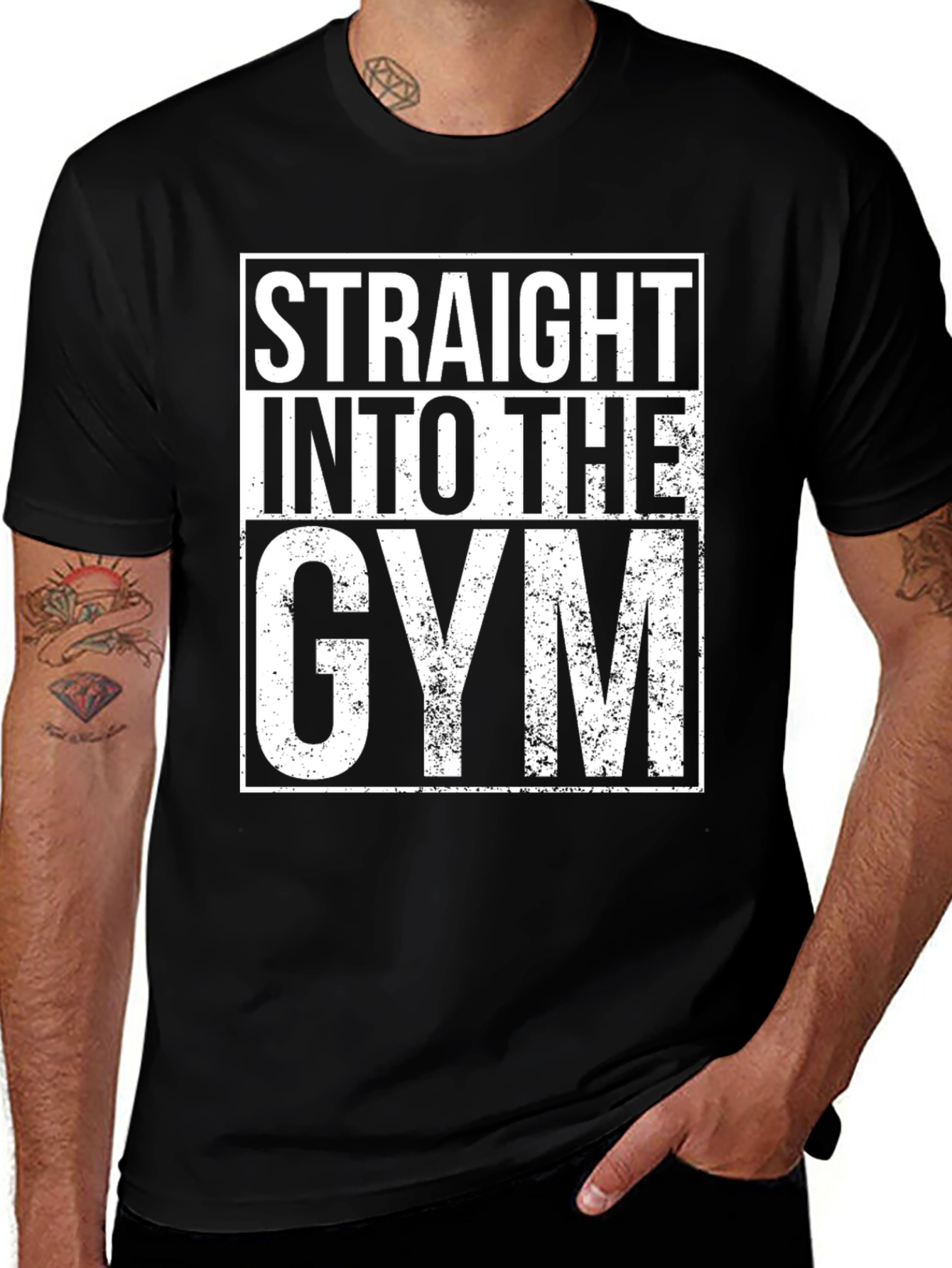 Straight Into The Gym Graphic T-Shirt