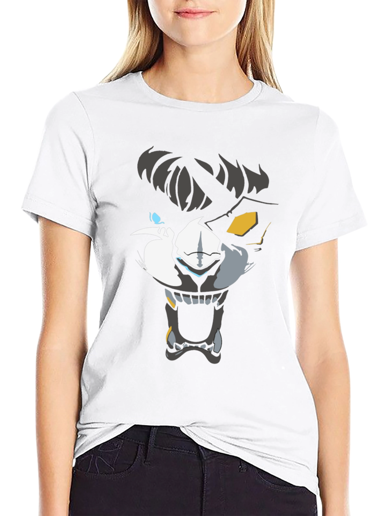 Mens Wolf Graphic T-Shirt - Black