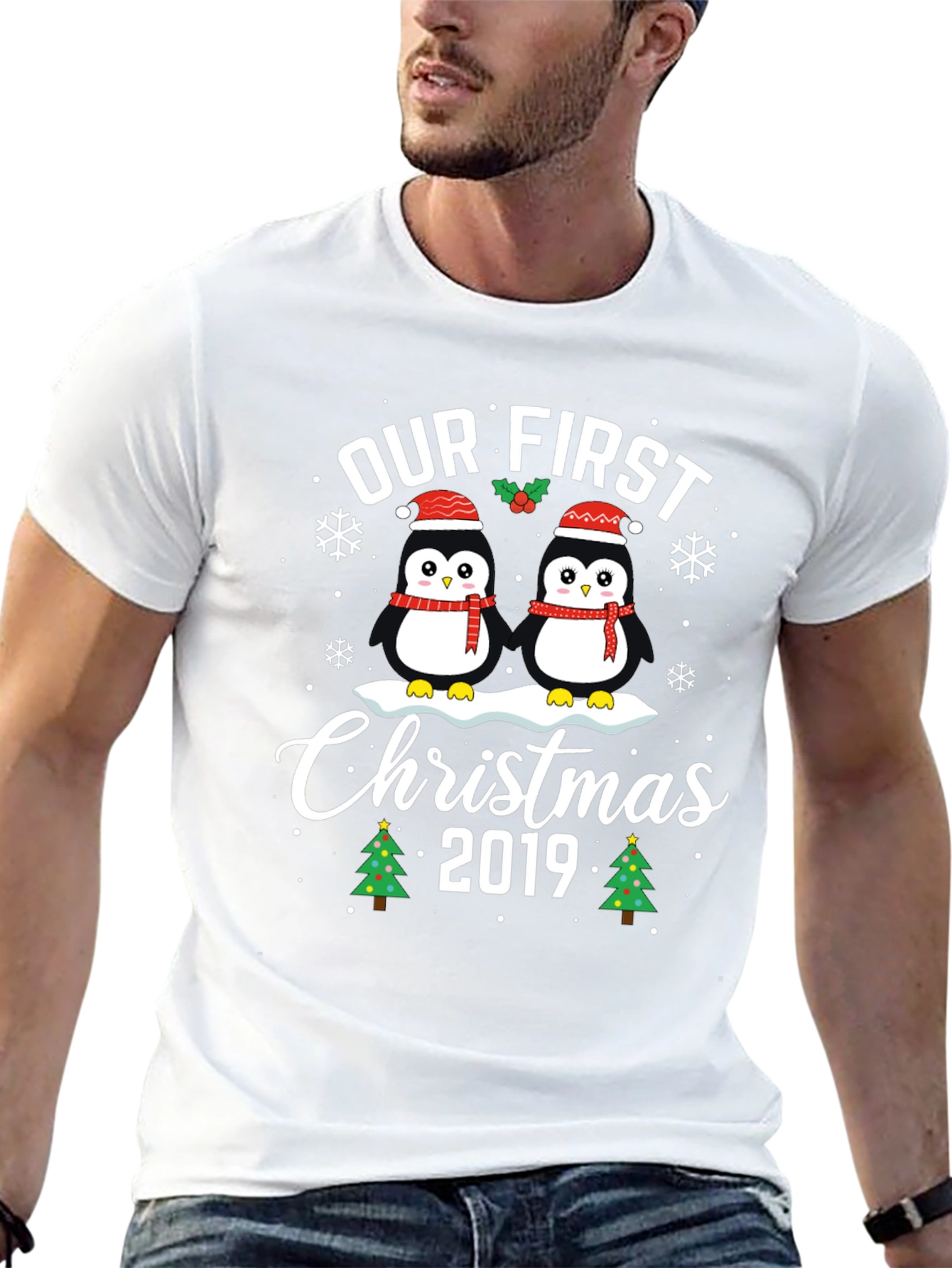 Our First Christmas 2019 Penguin T-Shirt