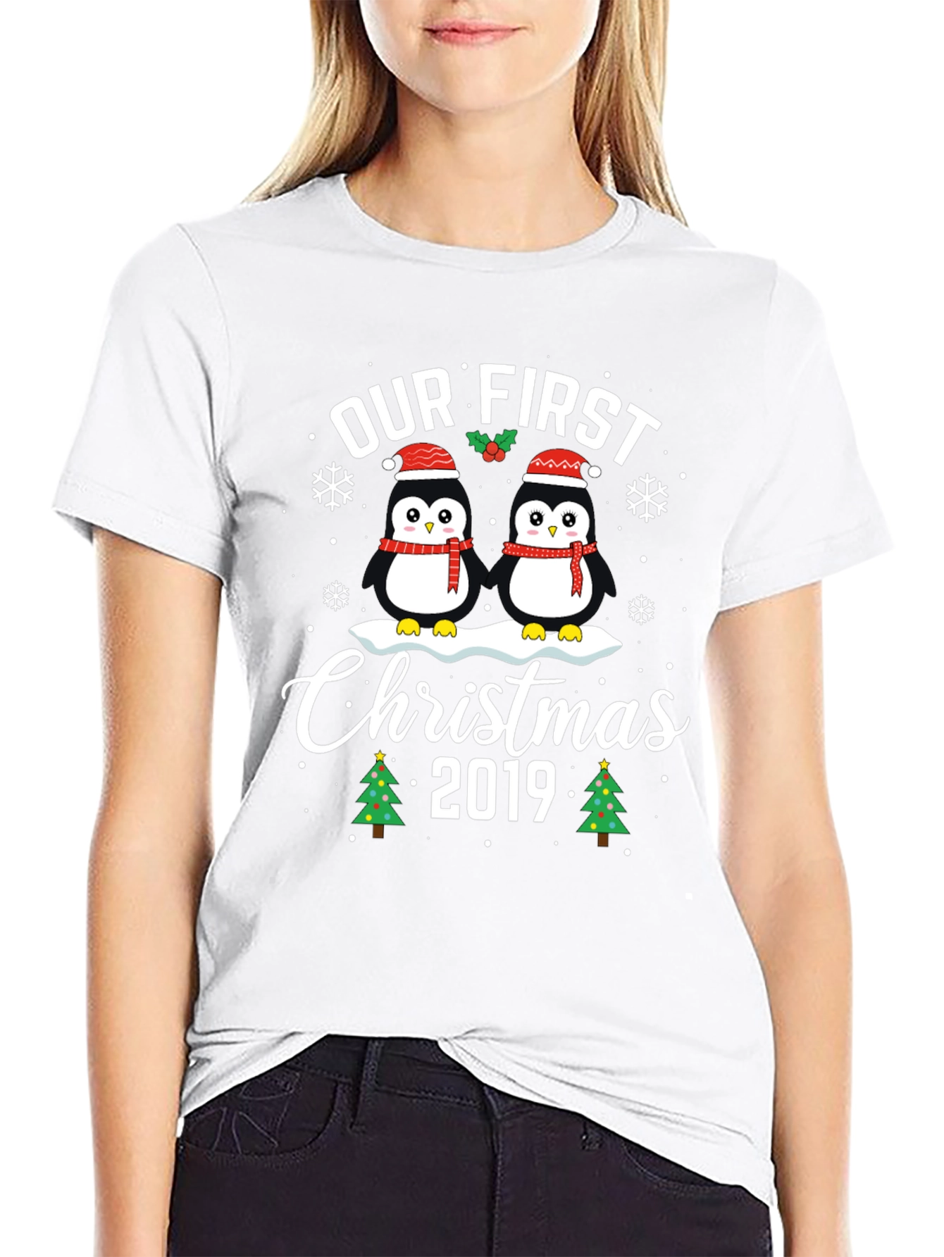 Our First Christmas 2019 Penguin T-Shirt