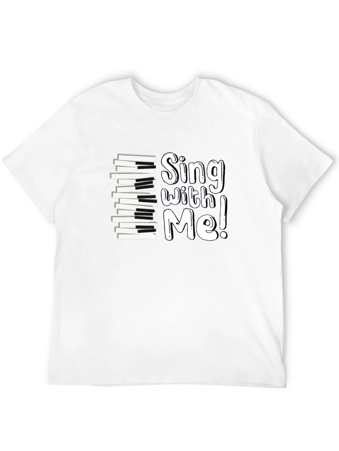 Sing With Me Piano Keys Graphic Tee