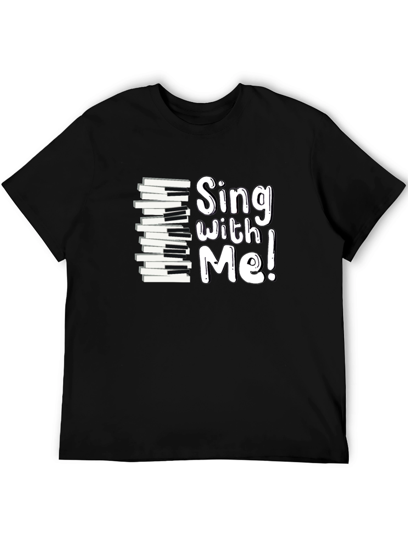 Sing With Me Piano Keys Graphic Tee