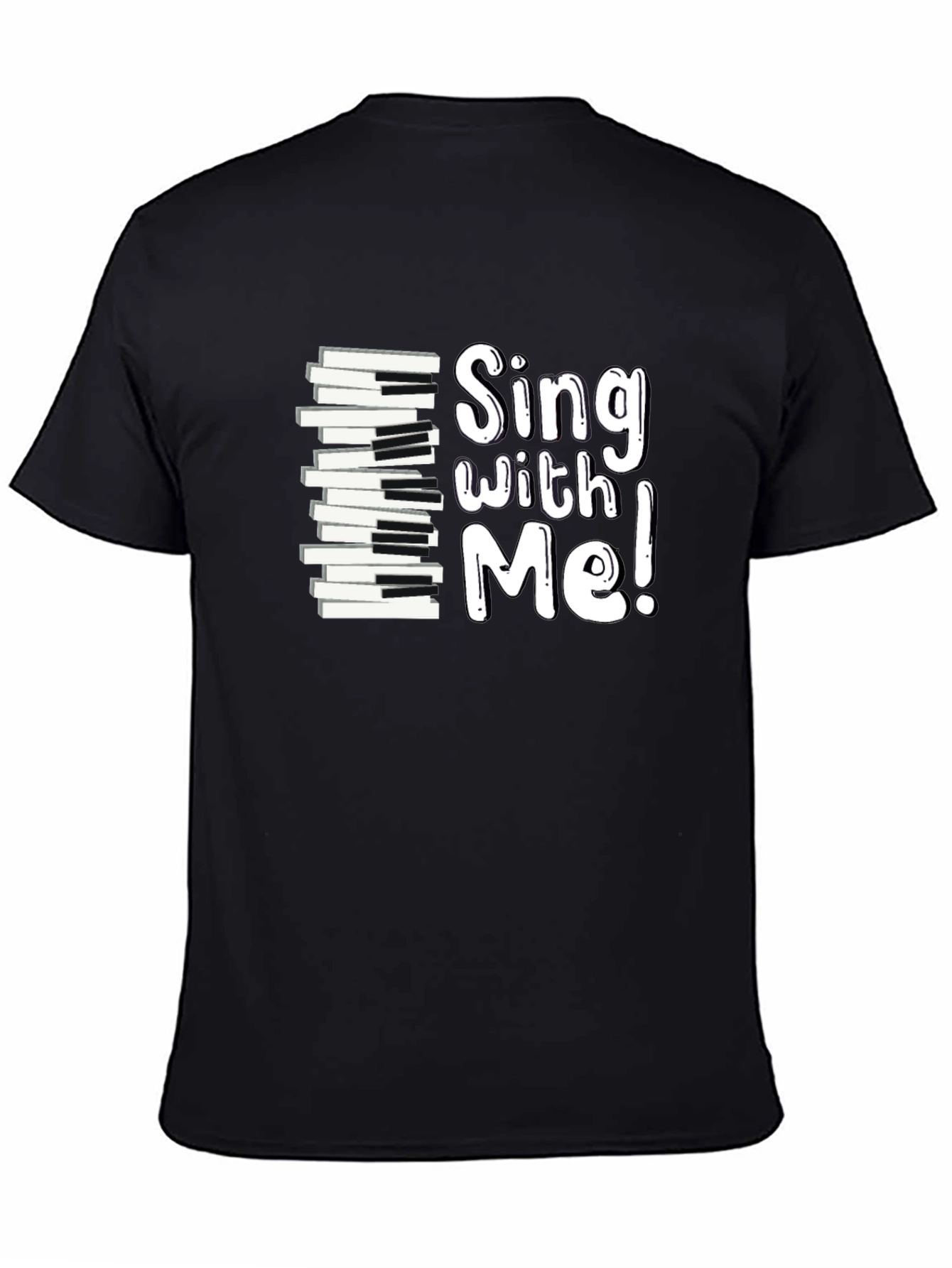 Sing With Me Piano Keys Graphic Tee