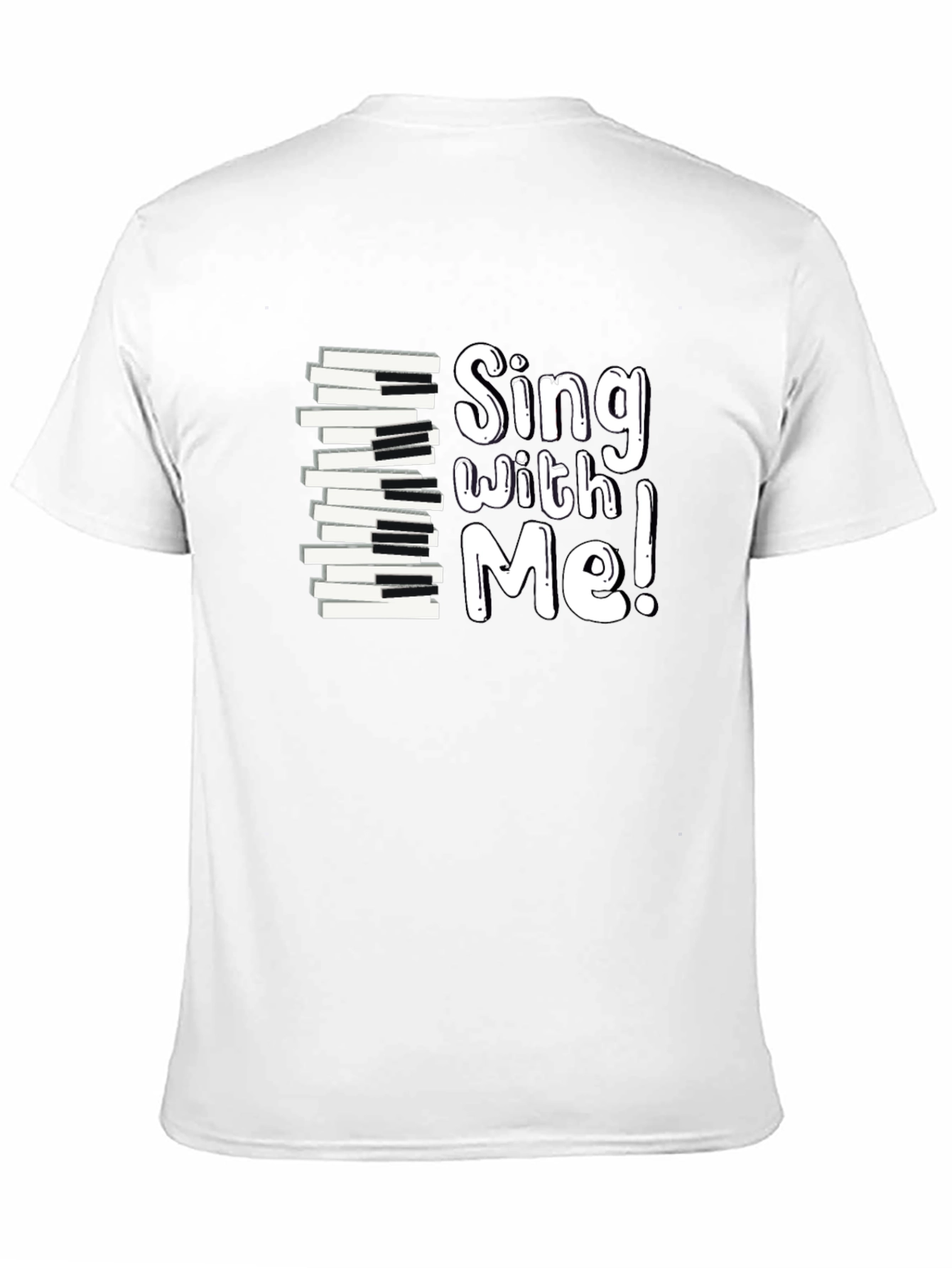 Sing With Me Piano Keys Graphic Tee