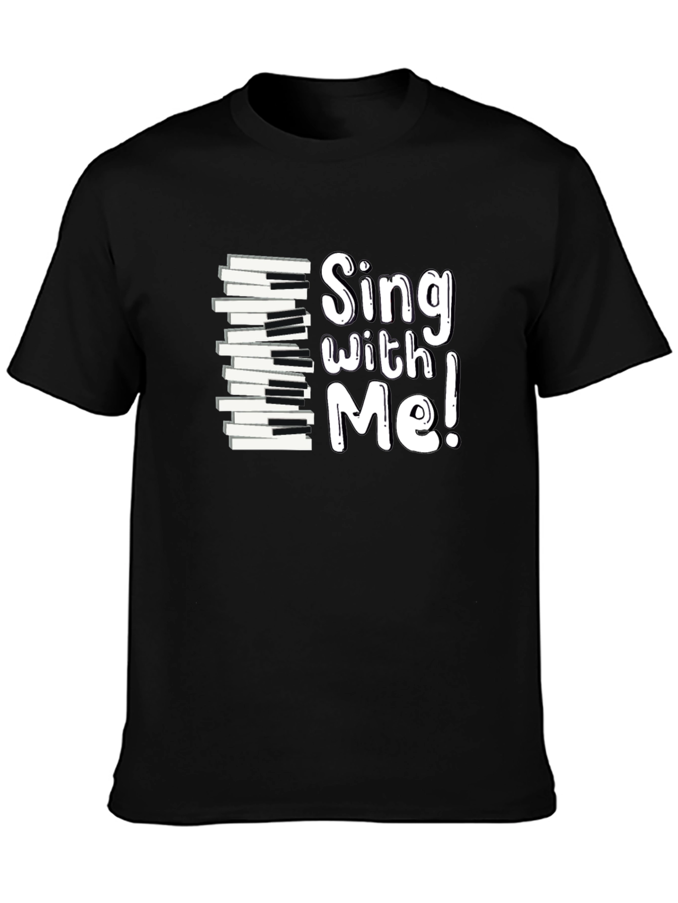 Sing With Me Piano Keys Graphic Tee