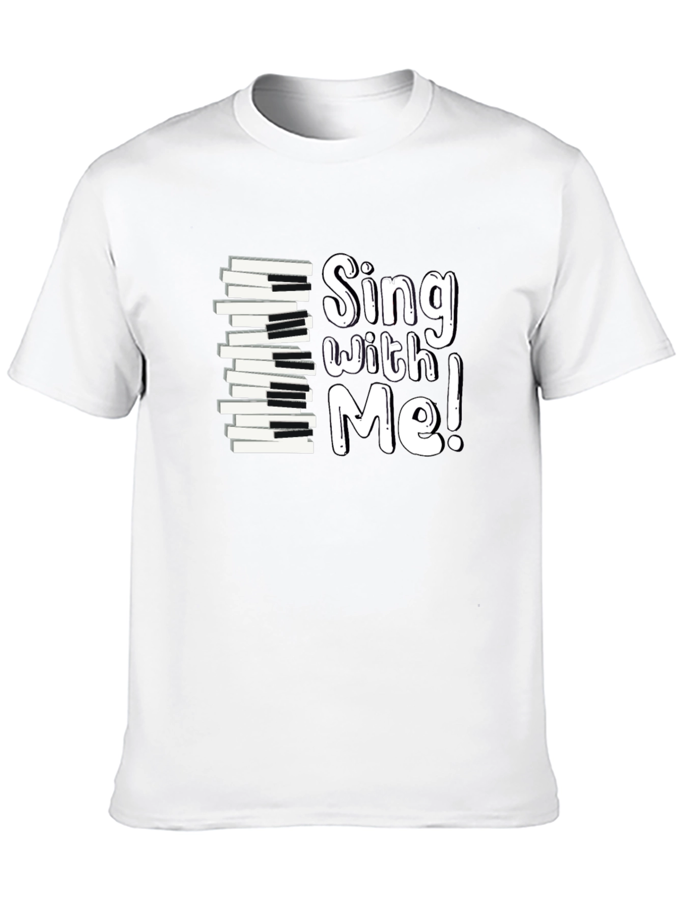 Sing With Me Piano Keys Graphic Tee