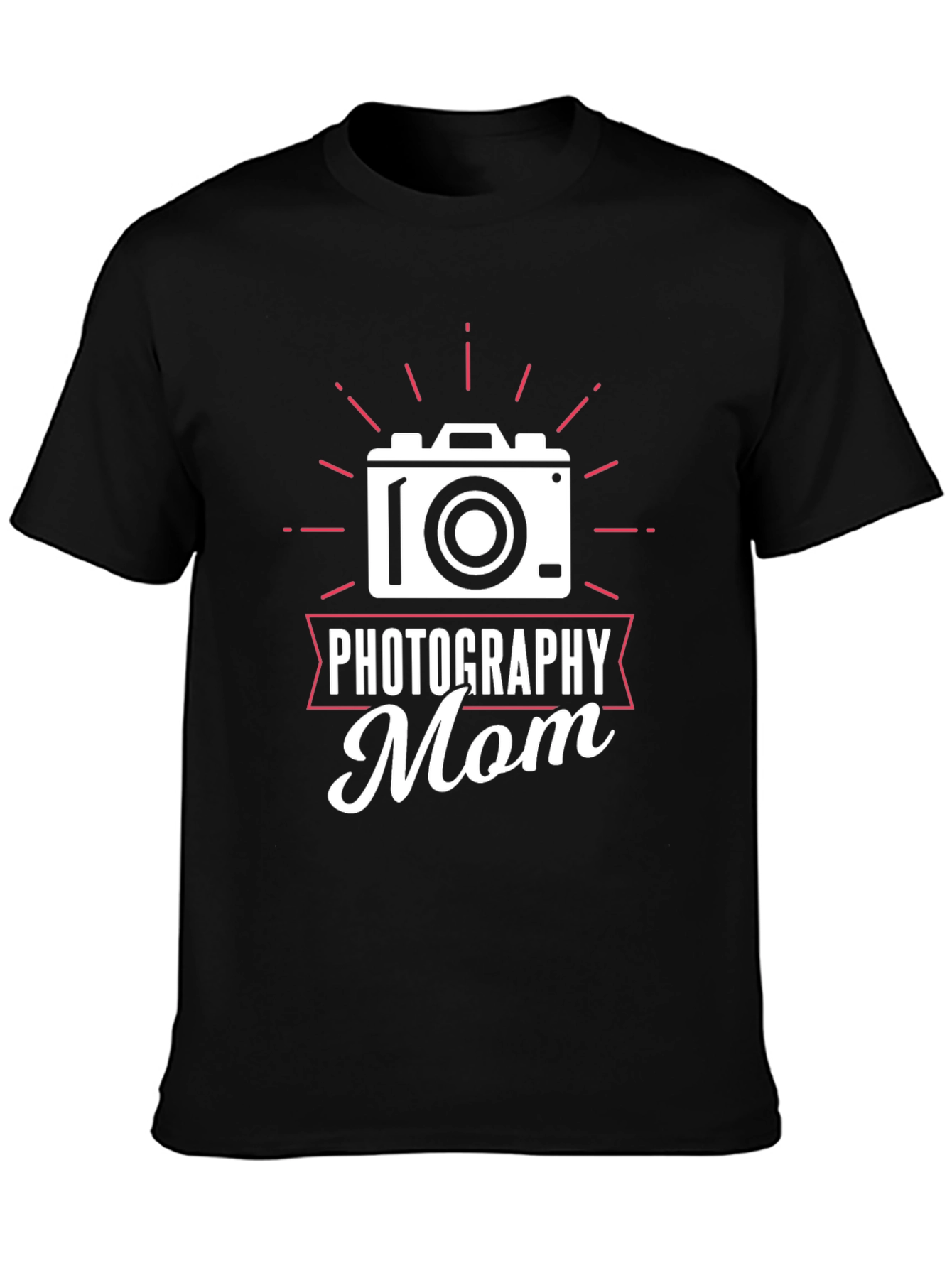 Photography Mom Graphic Tee - Black