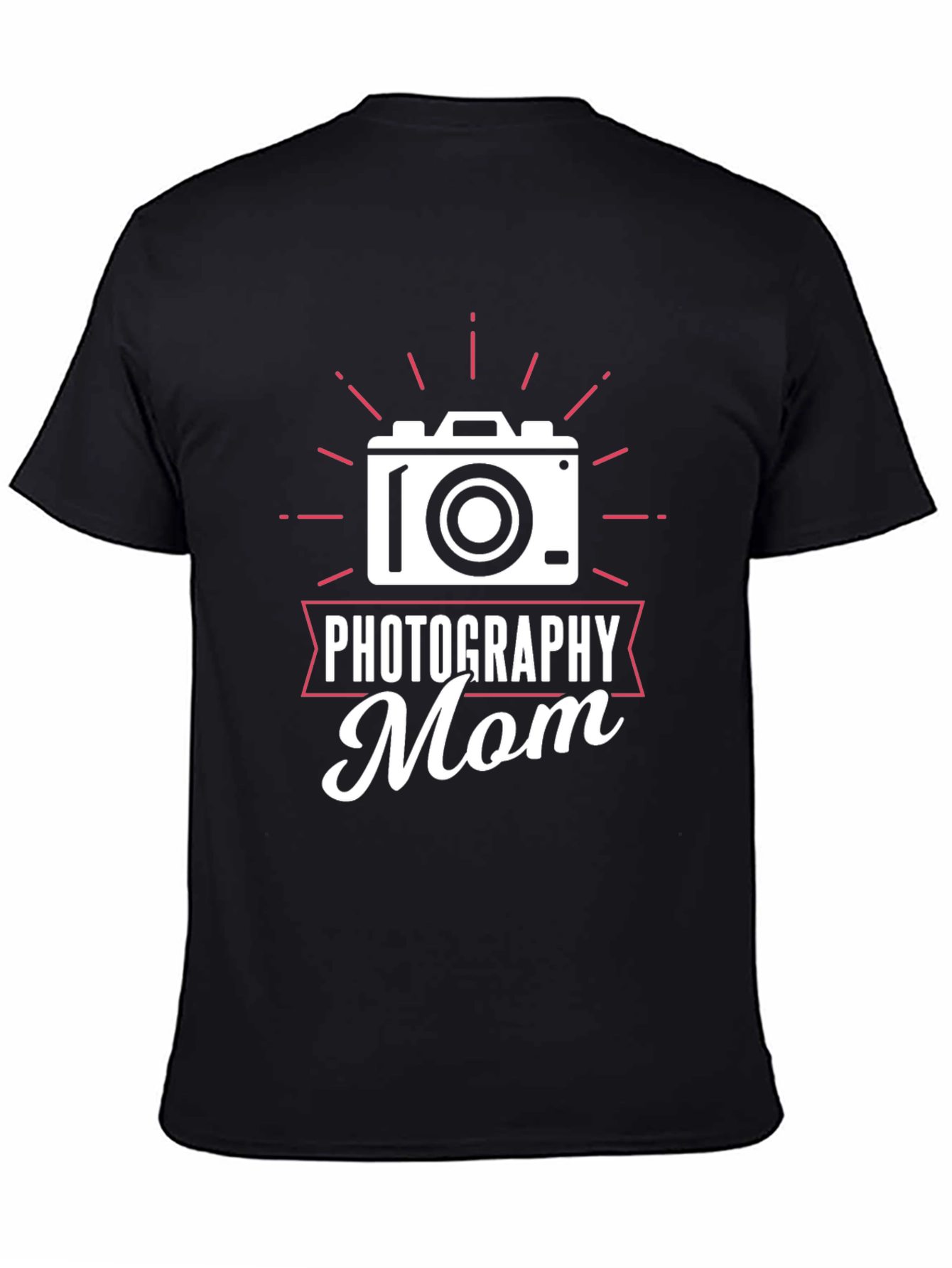 Photography Mom Graphic Tee - Black