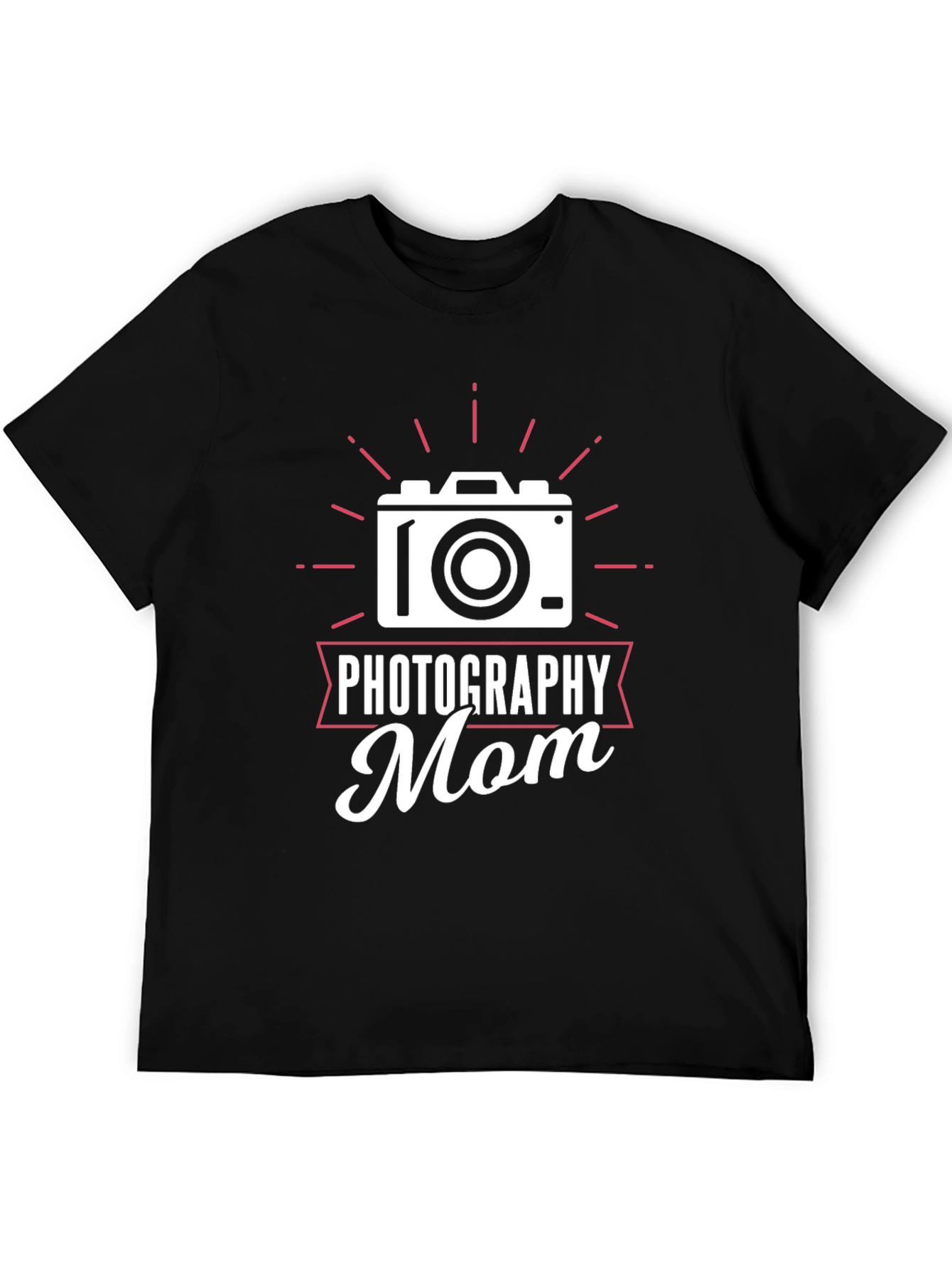 Photography Mom Graphic Tee - Black