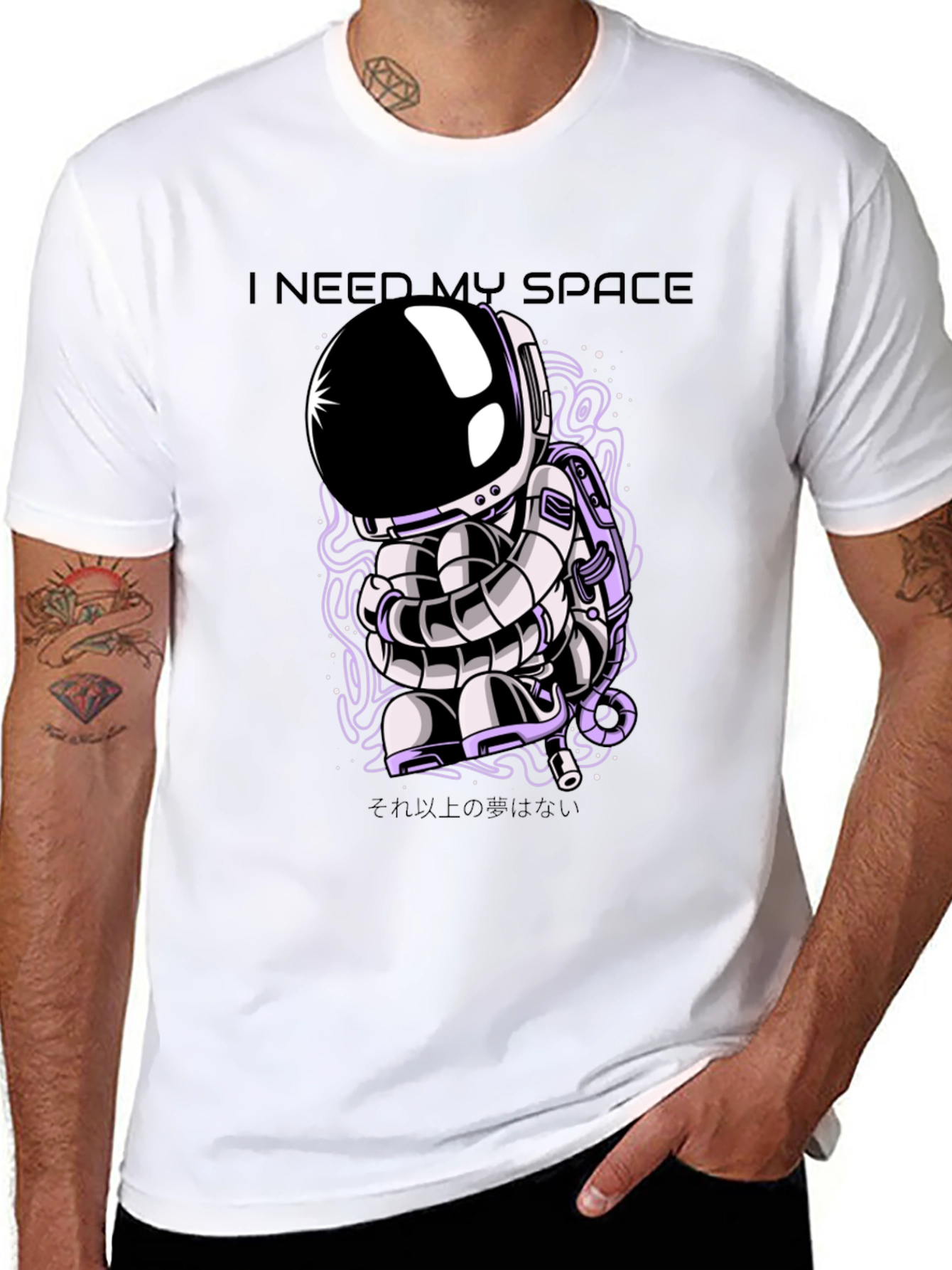 I Need My Space Astronaut Graphic T-Shirt