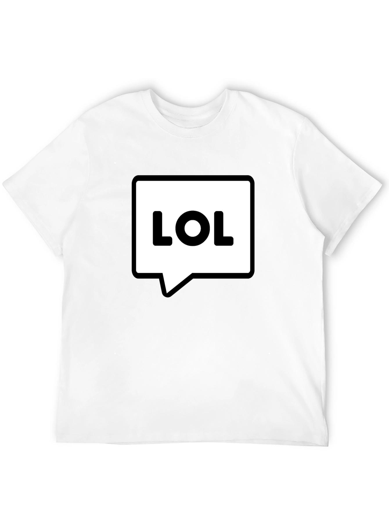 LOL Speech Bubble Black T-Shirt