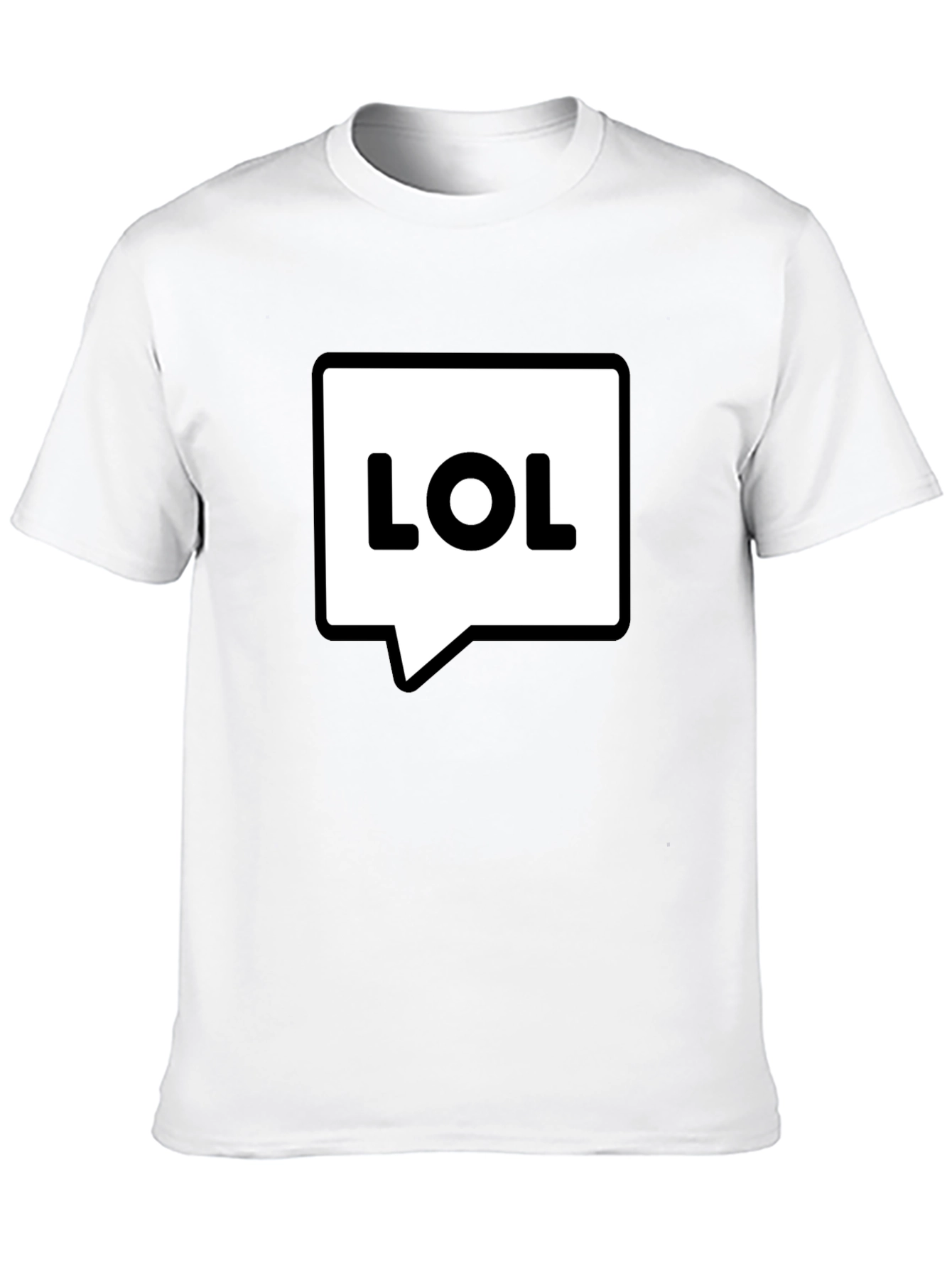 LOL Speech Bubble Black T-Shirt