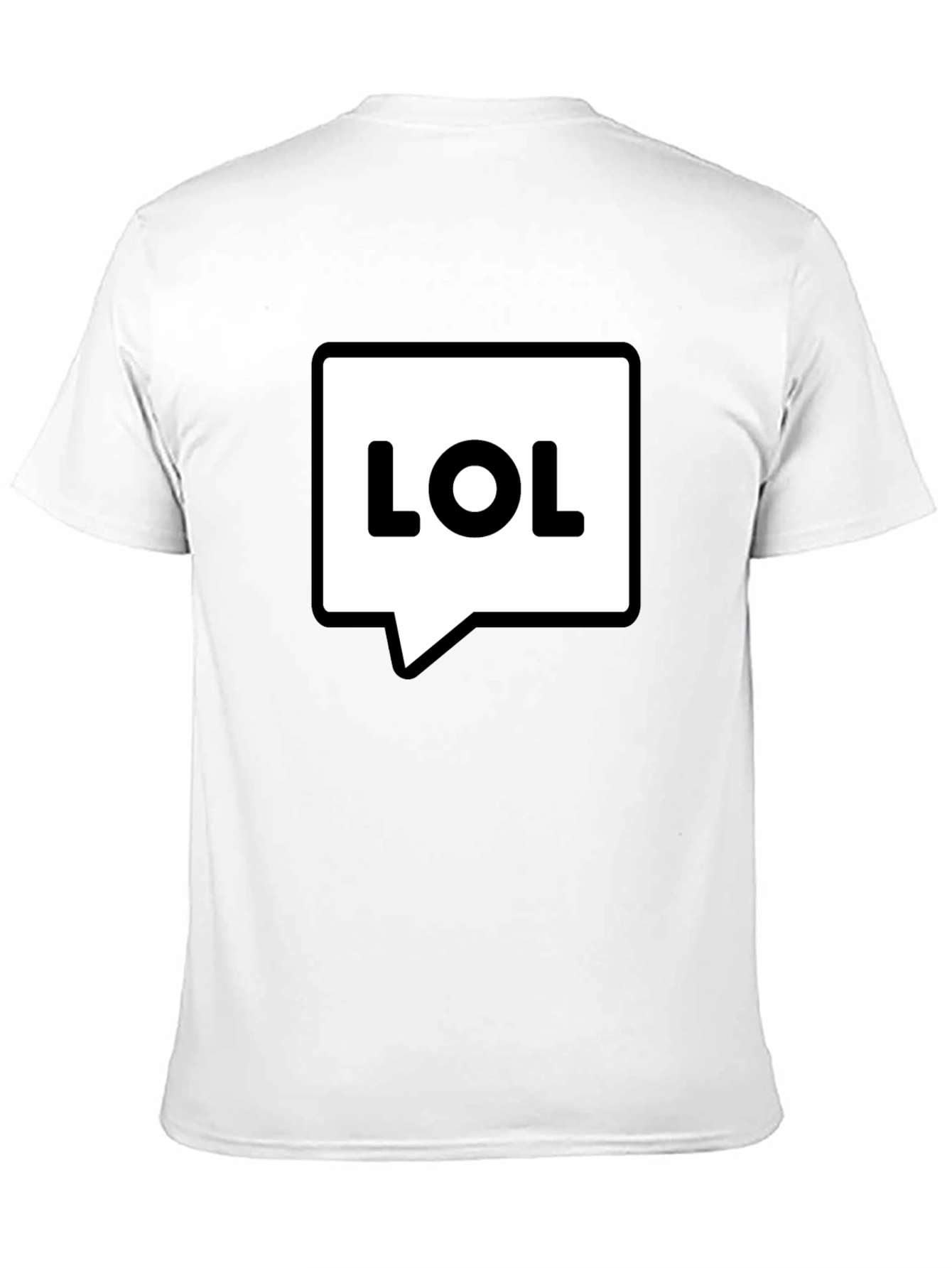 LOL Speech Bubble Black T-Shirt