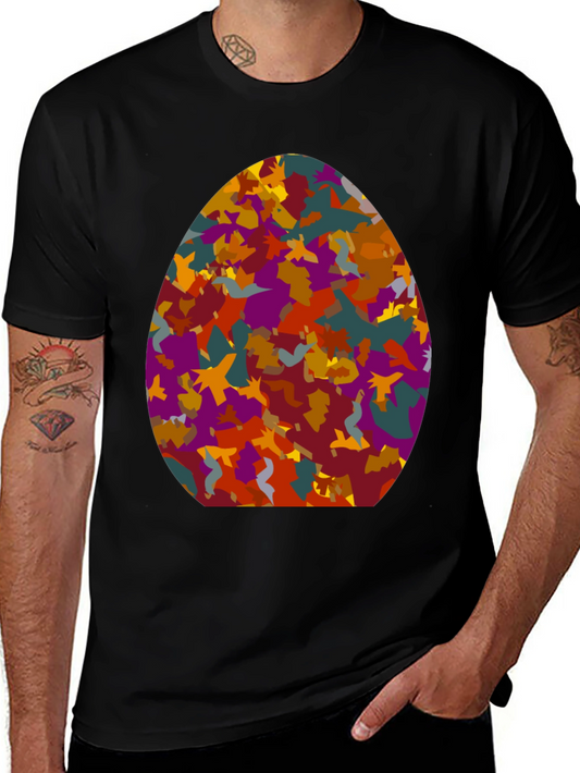Abstract Egg Graphic T-Shirt