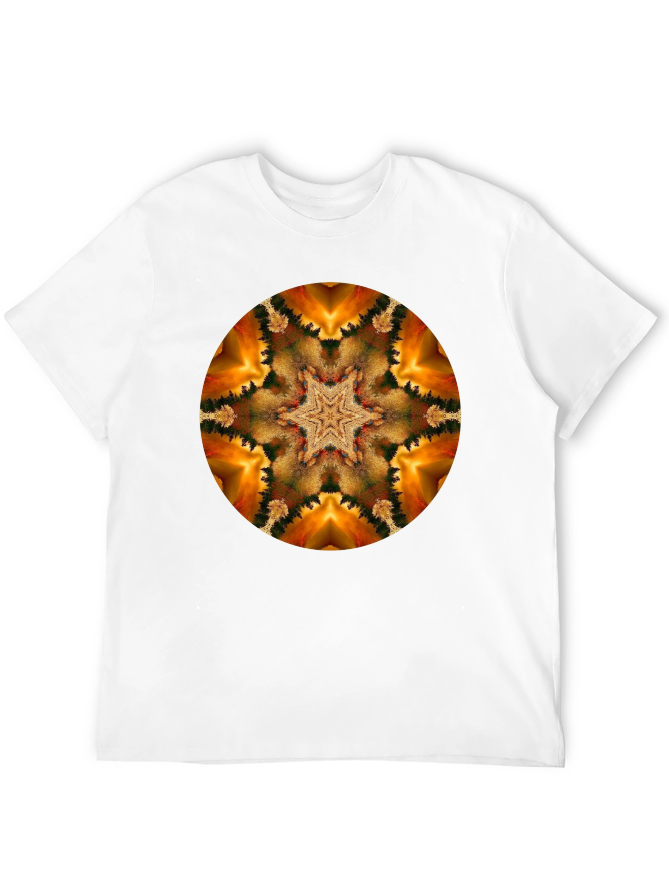 Kaleidoscope Starburst Black T-Shirt