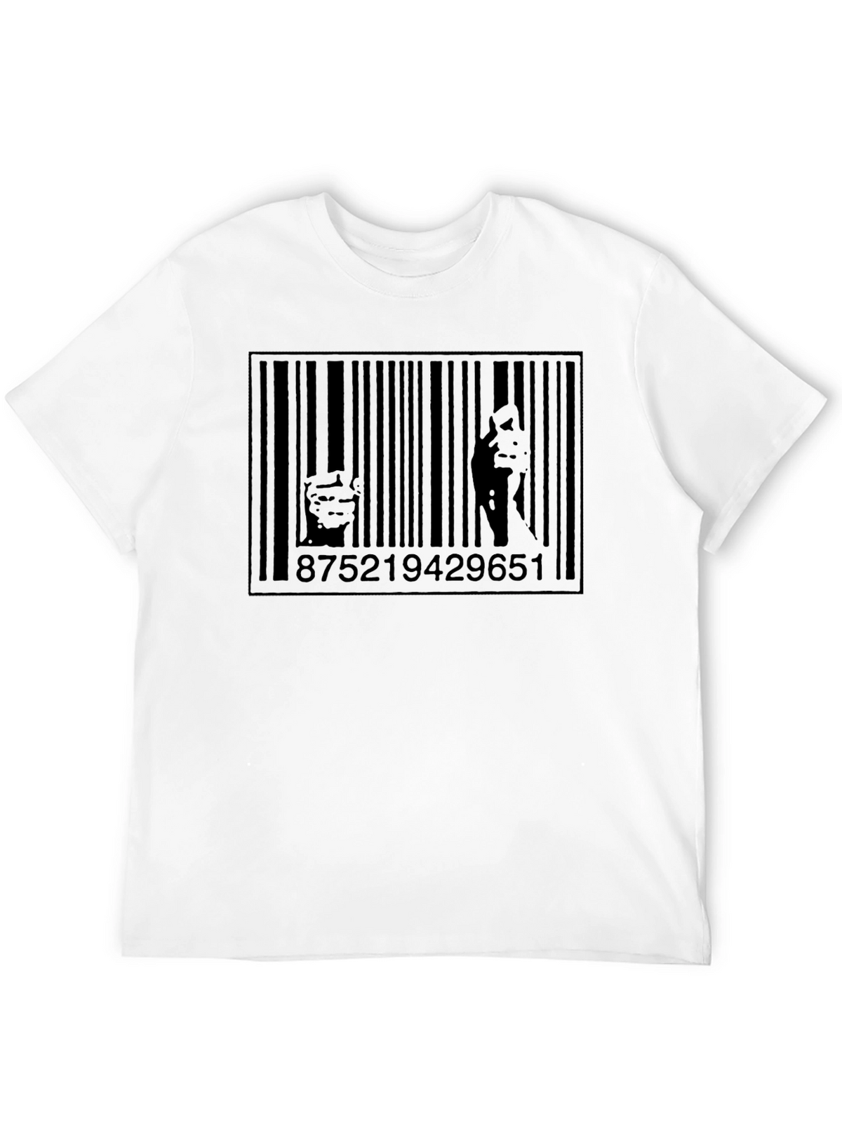Barcode Art Tee - Unique Graphic Print