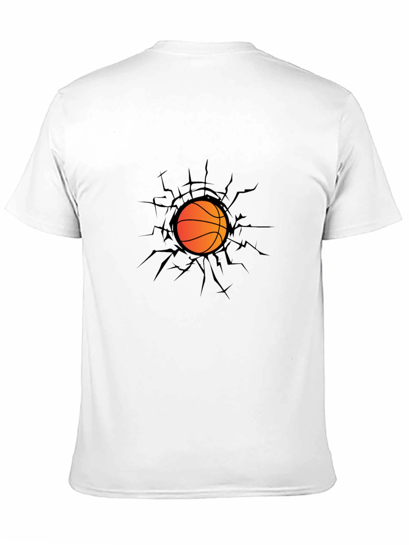 Basketball Graphic Tee - Cracking Through!