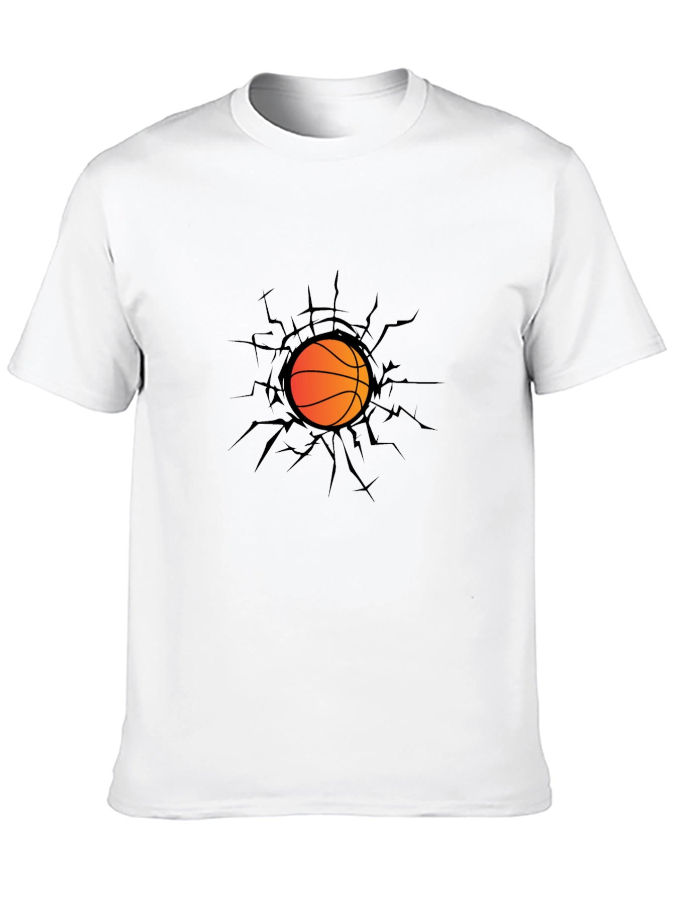 Basketball Graphic Tee - Cracking Through!