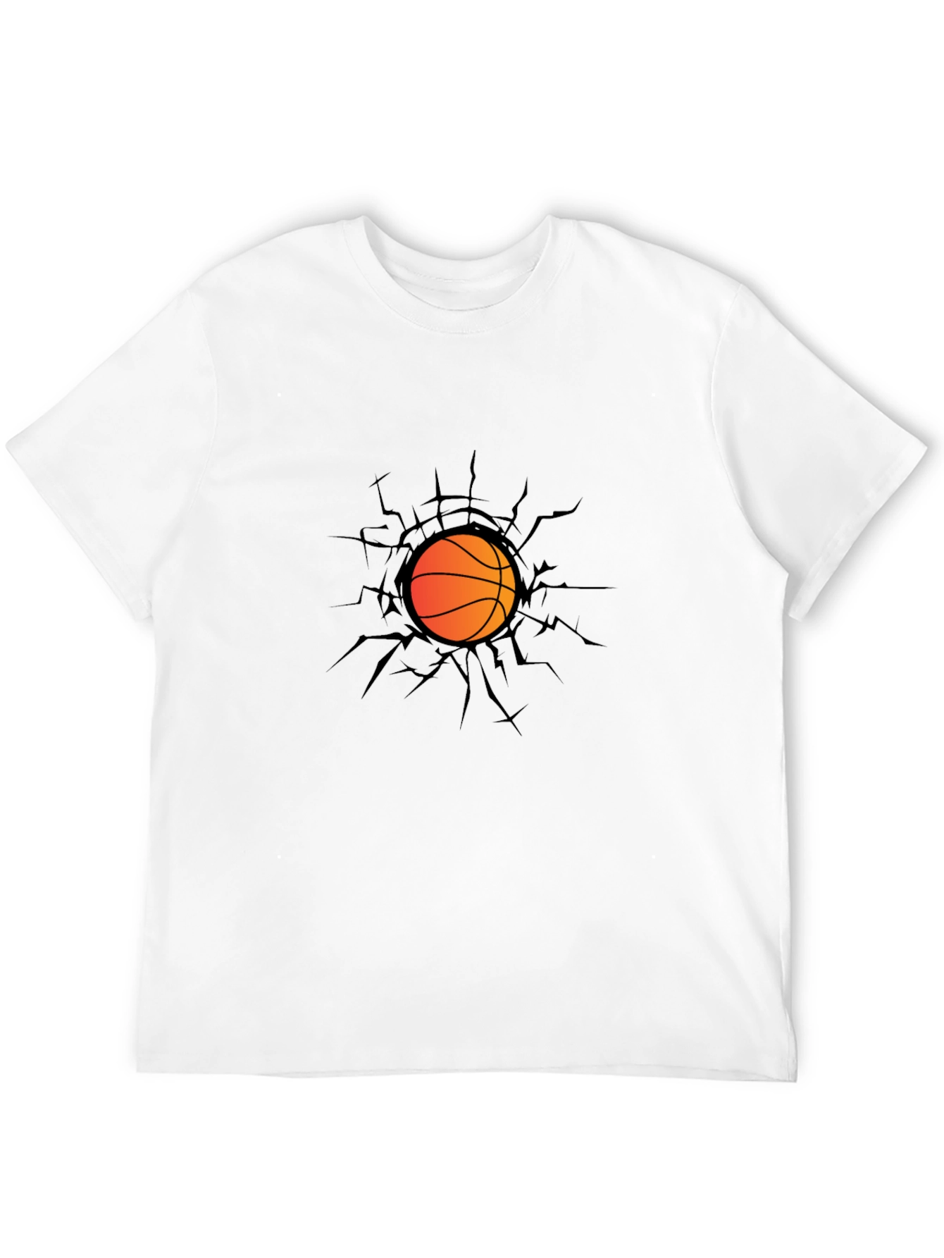 Basketball Graphic Tee - Cracking Through!