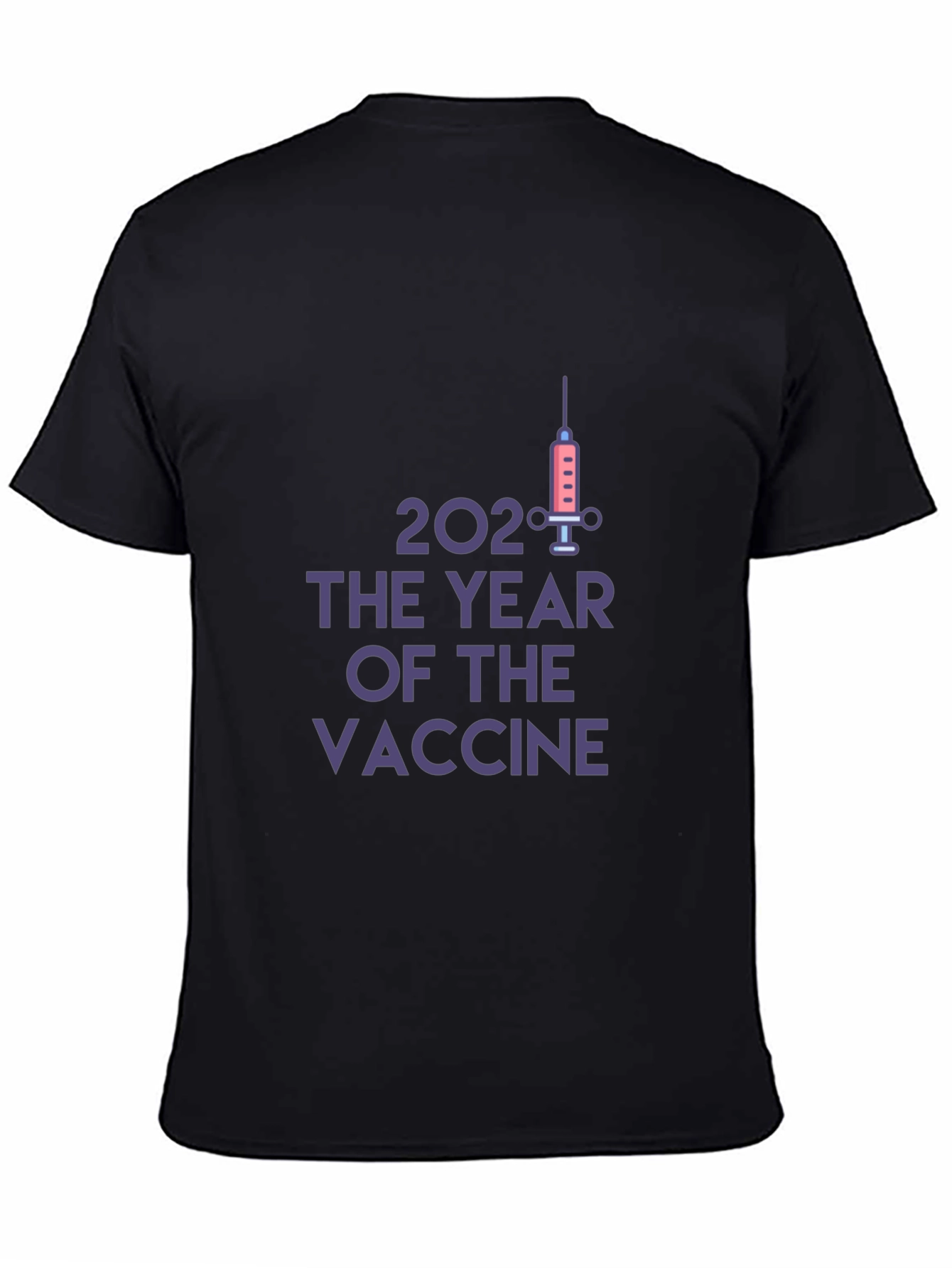 2021 Year Of The Vaccine Black T-Shirt