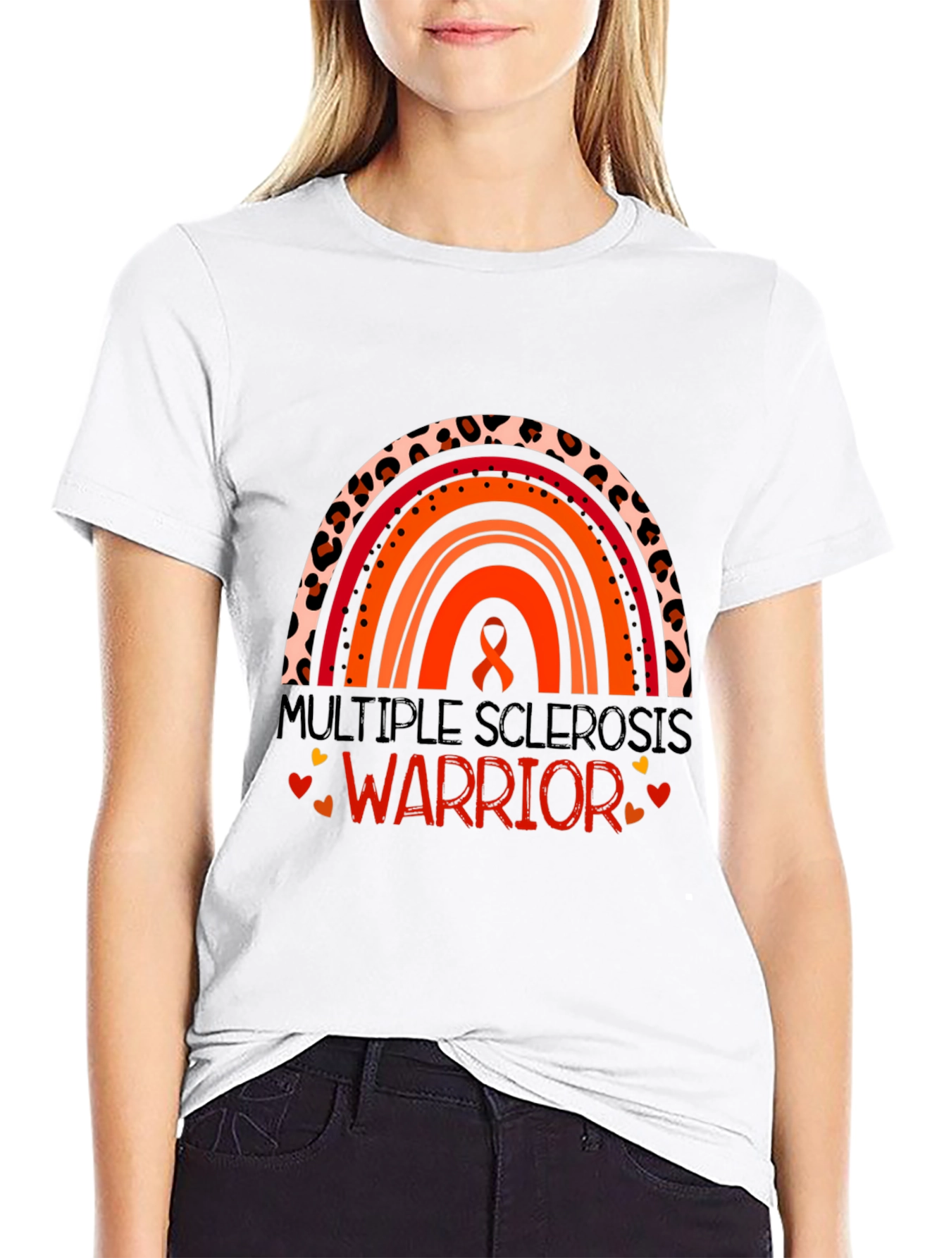 Multiple Sclerosis Warrior Rainbow T-Shirt