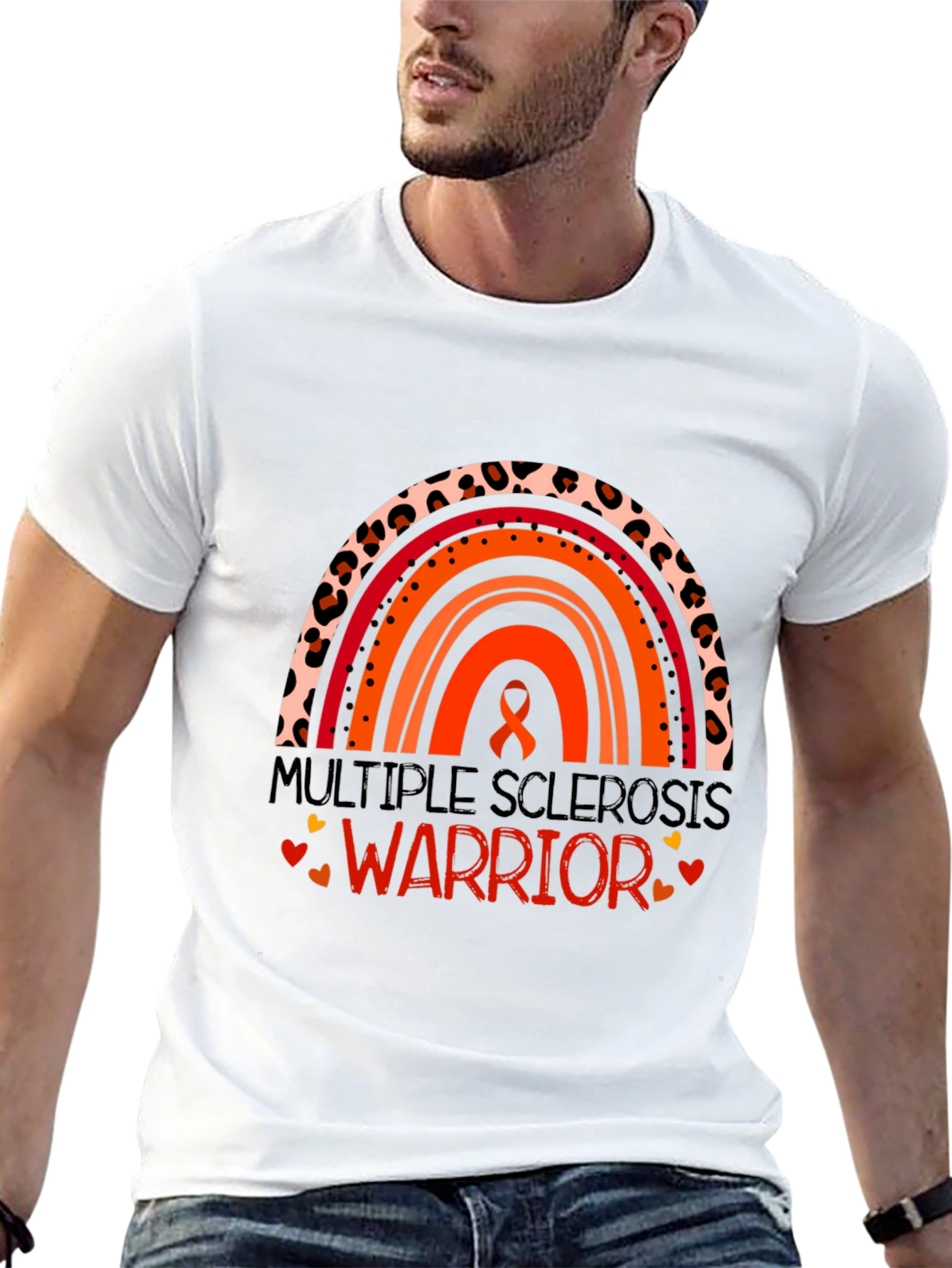 Multiple Sclerosis Warrior Rainbow T-Shirt
